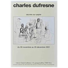 Oeuvres Sur Papier - Póster Vintage Offset según Charles Dufresne - 2001