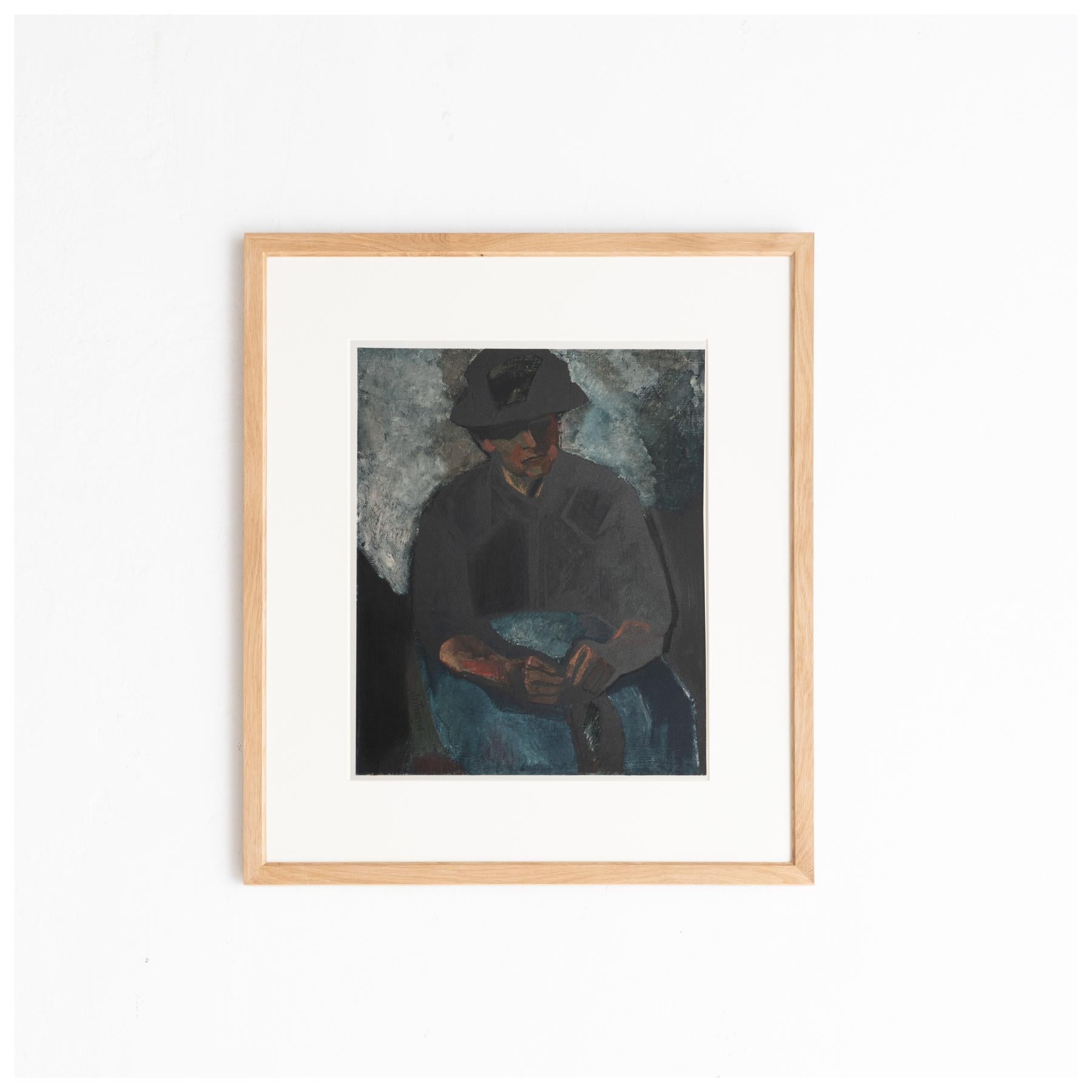 Original-Farblithografie 