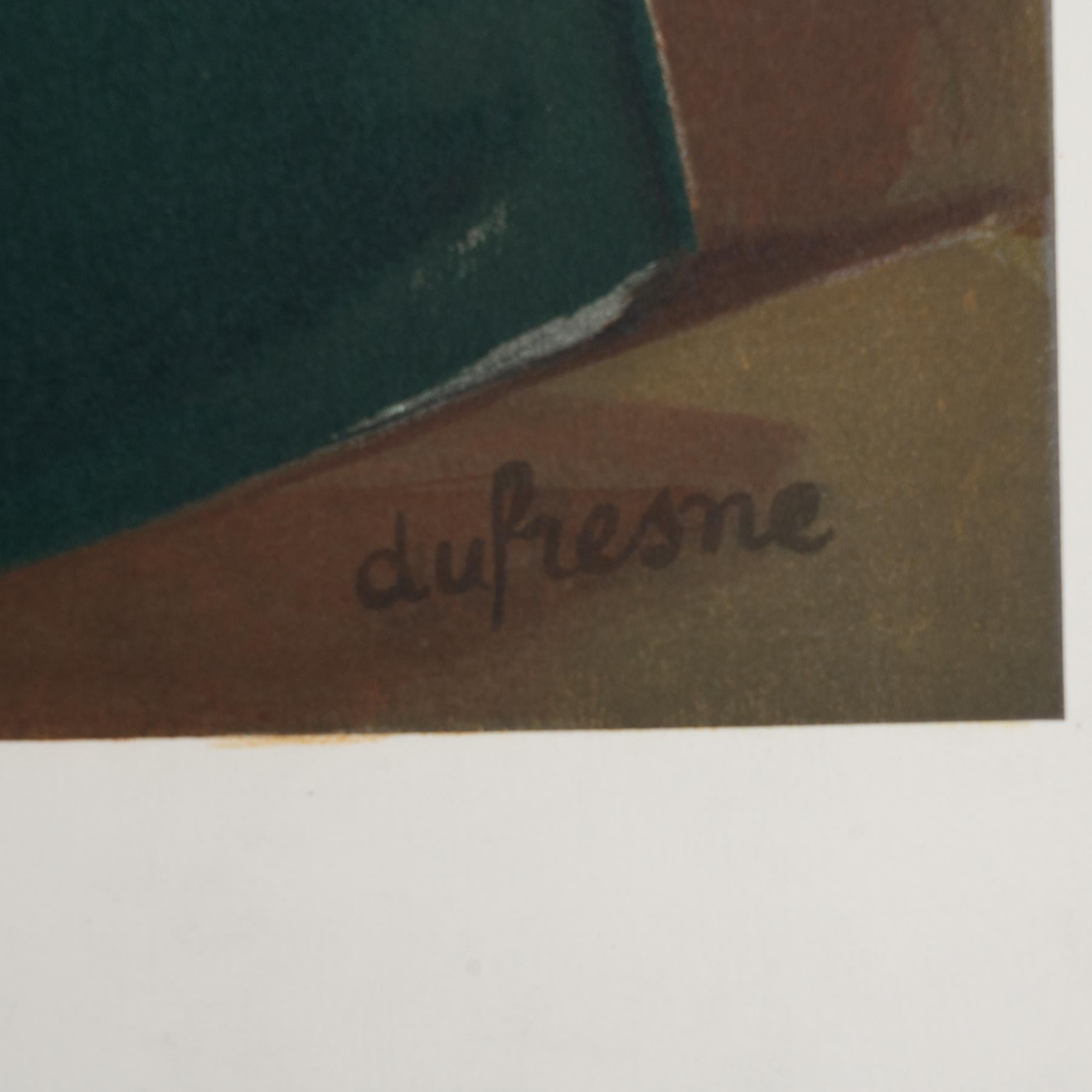 Charles Dufresne Framed 'Nature Morte Aux Fruits' Color Lithography, circa 1971 For Sale 3