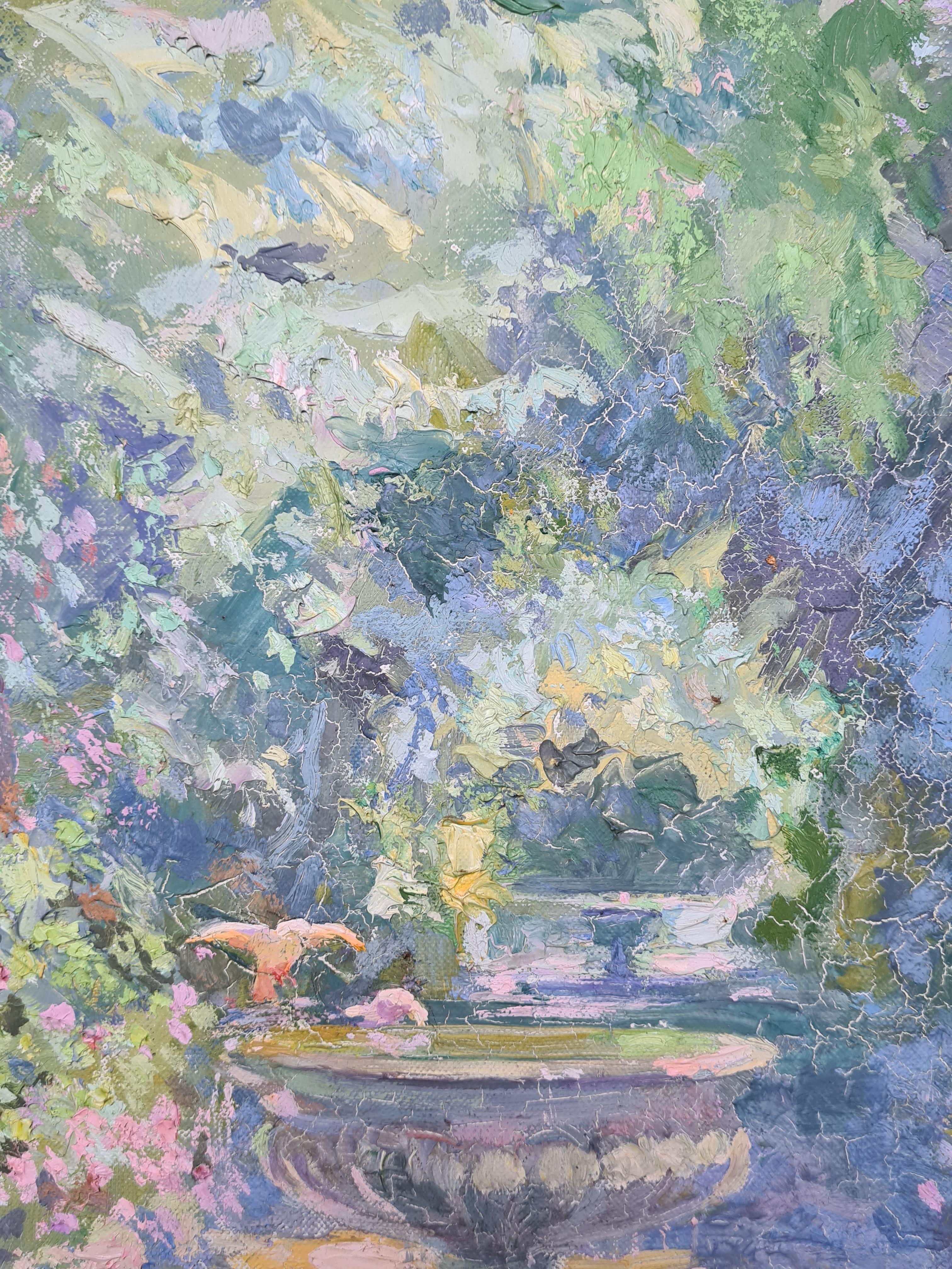 Orientalist Garden, Boujloud, Fès, Ladies at the Fountain. Oil on Canvas. 4