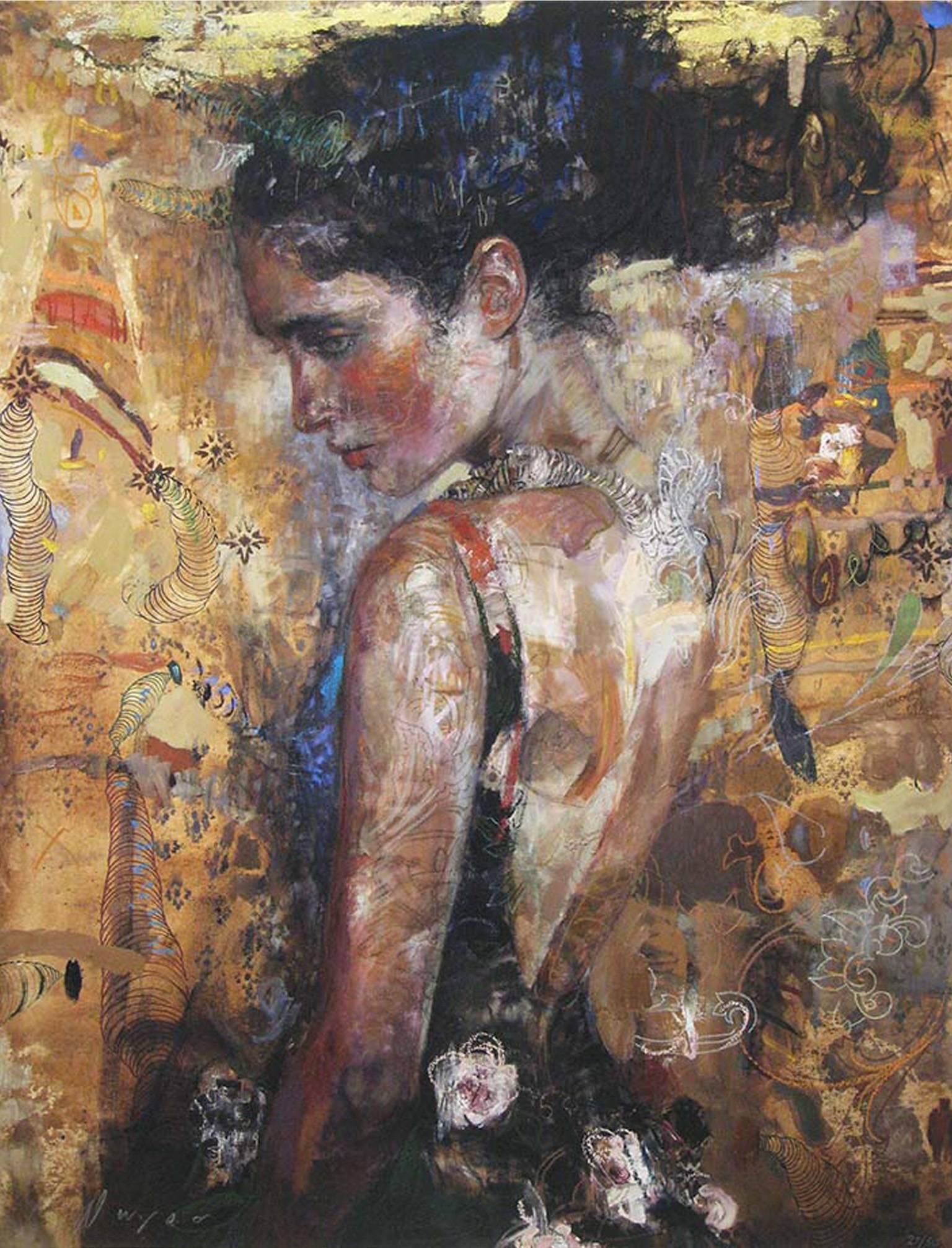 Besos - Painting by Charles Dwyer