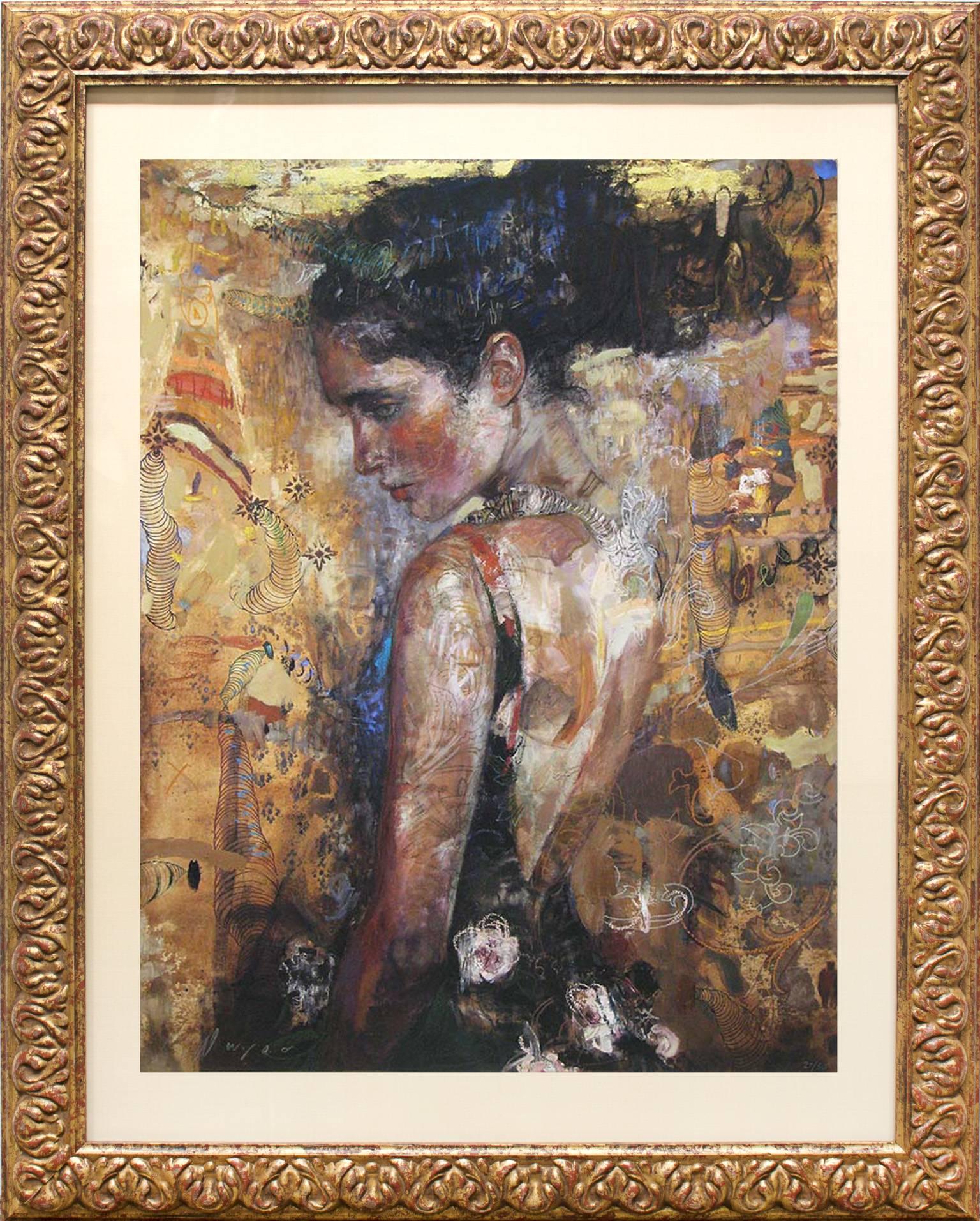 Charles Dwyer Figurative Painting - Besos