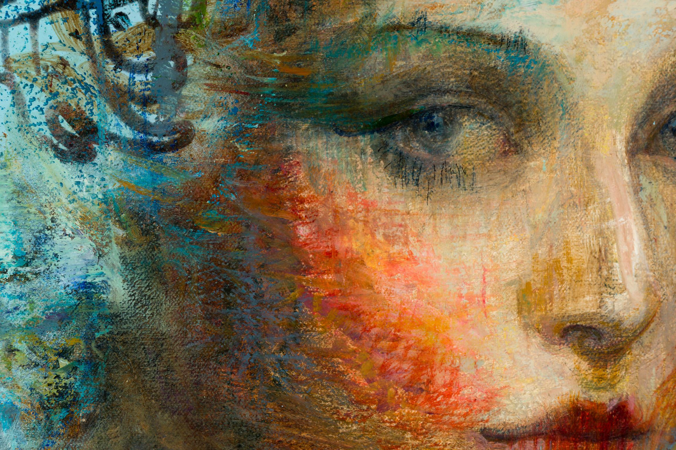 Huile dorée - Painting de Charles Dwyer