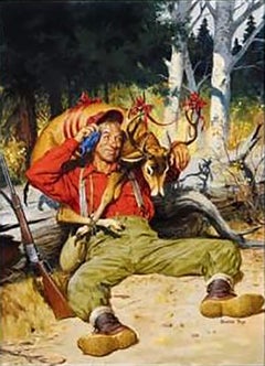 Vintage Happy Hunter, Outdoor Life Magazine Cover