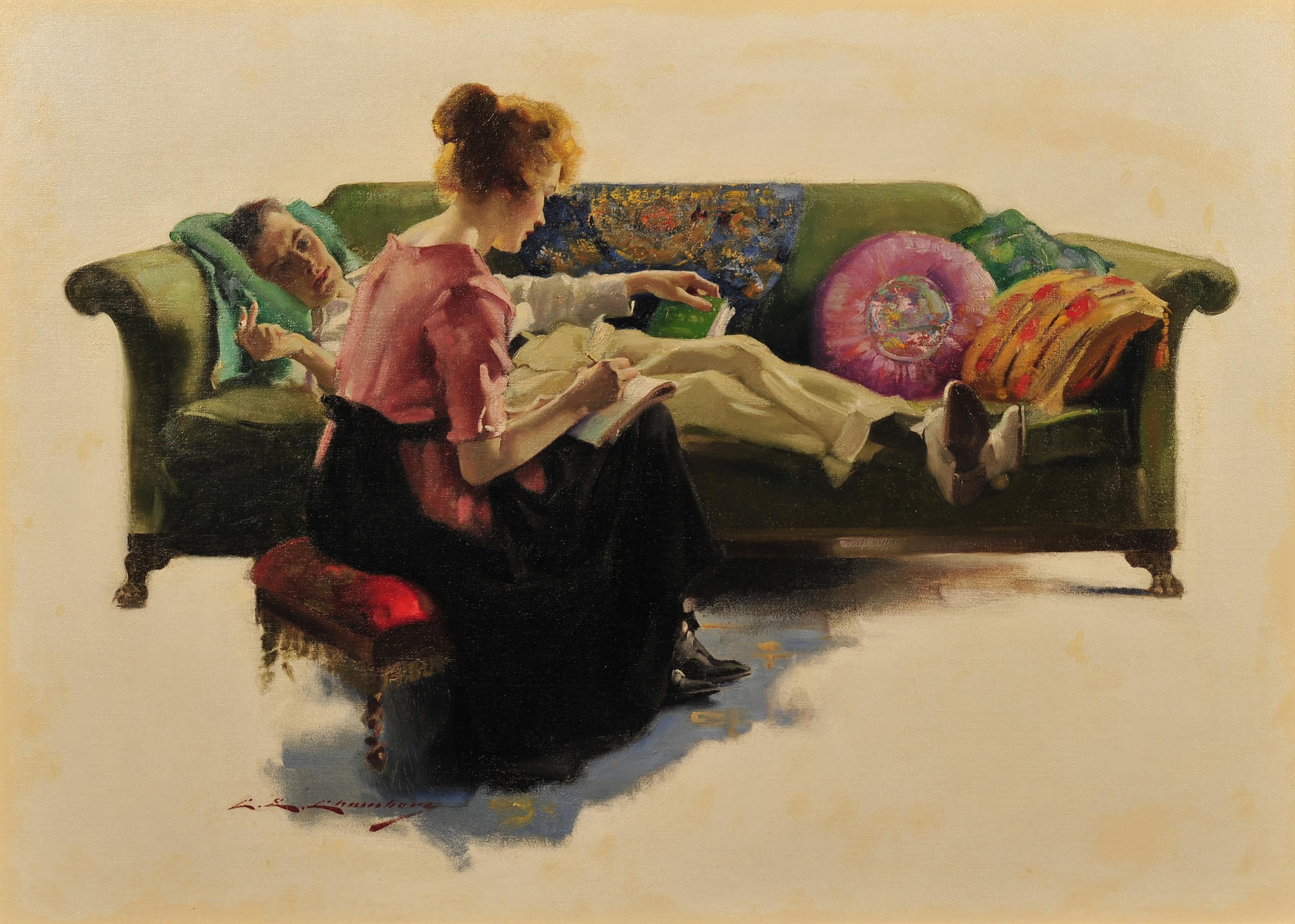 "Ringmaster" - Painting by Charles E. Chambers