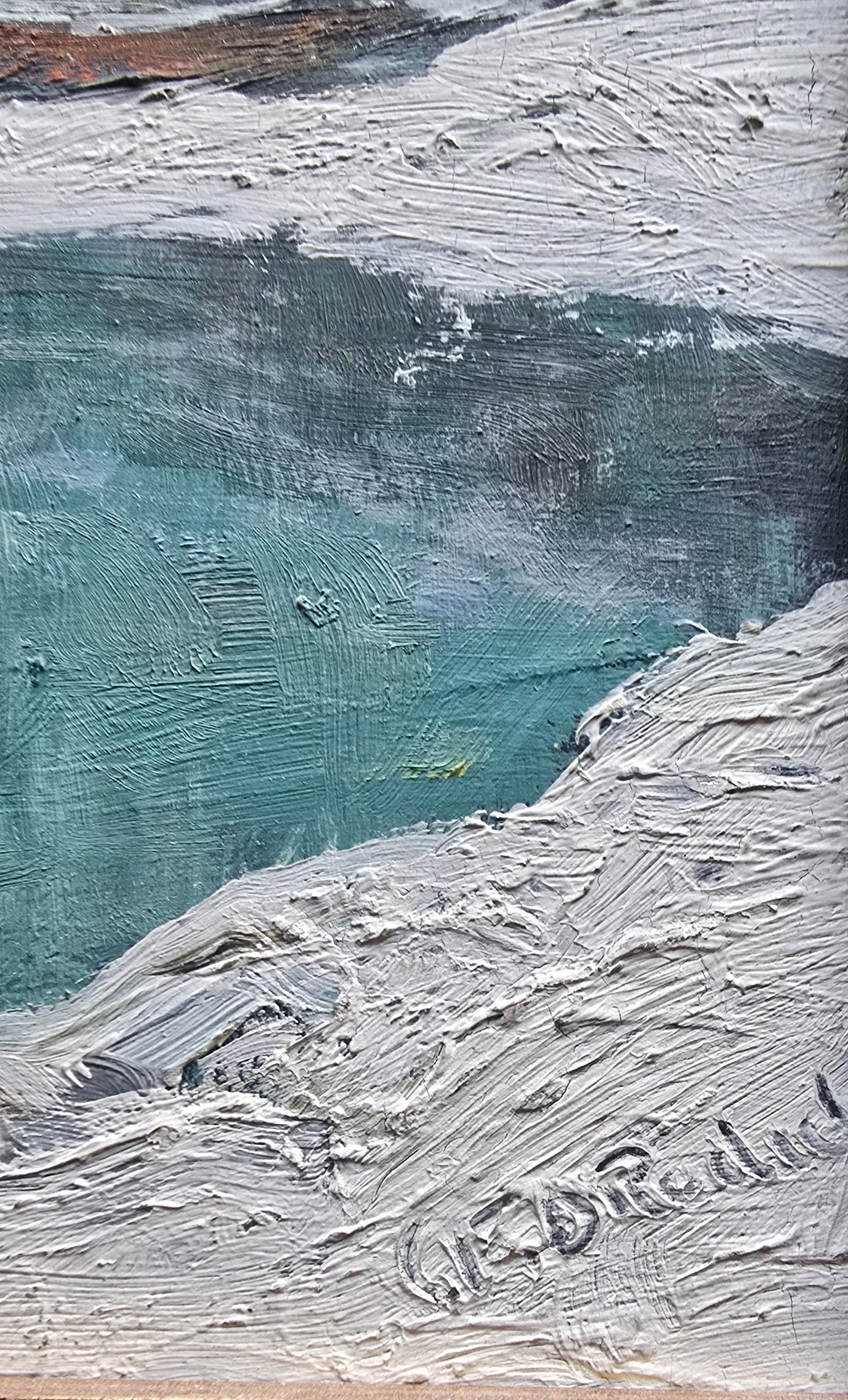 Maine Harbor, Winter im Angebot 1