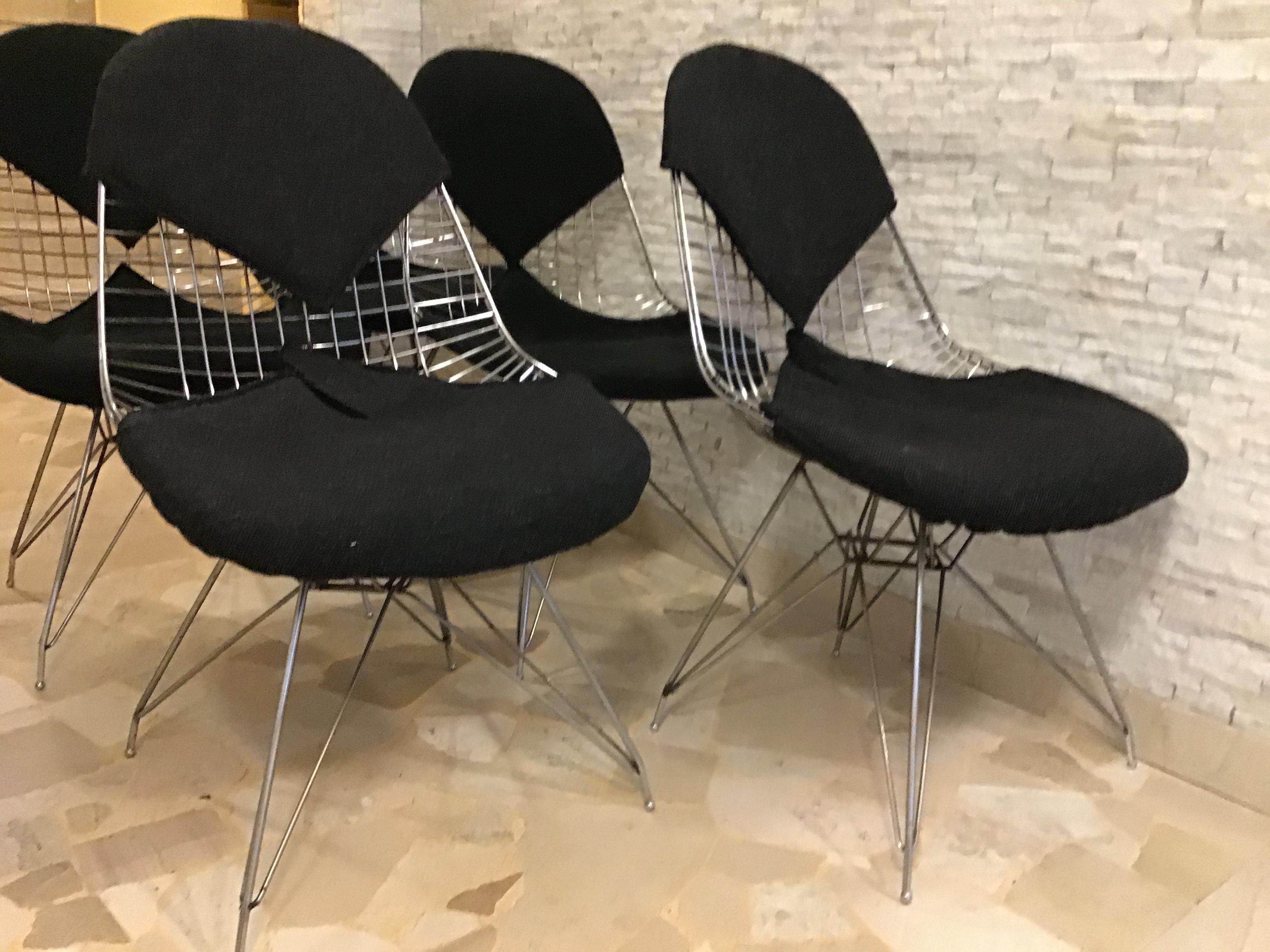 Charles e Ray Eames Chairs Metal Crome, 1970, Italy For Sale 10