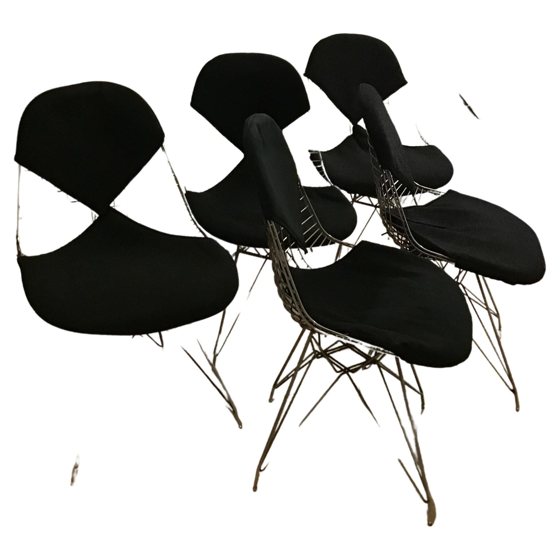 Charles e Ray Eames Chairs Metal Crome, 1970, Italy For Sale