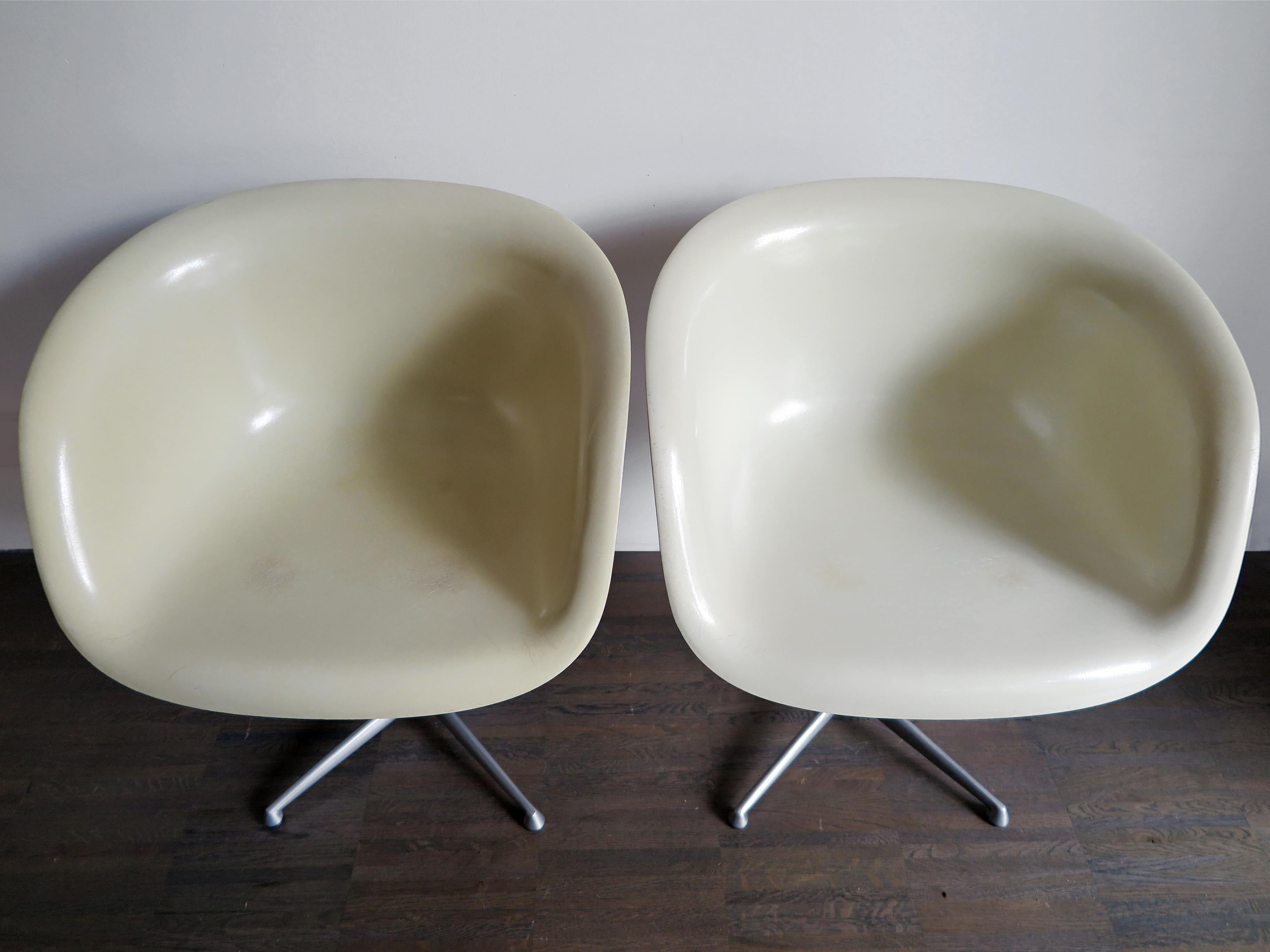 Mid-20th Century Charles e Ray Eames La Fonda Midcentury Armchairs for Herman Miller, 1960s