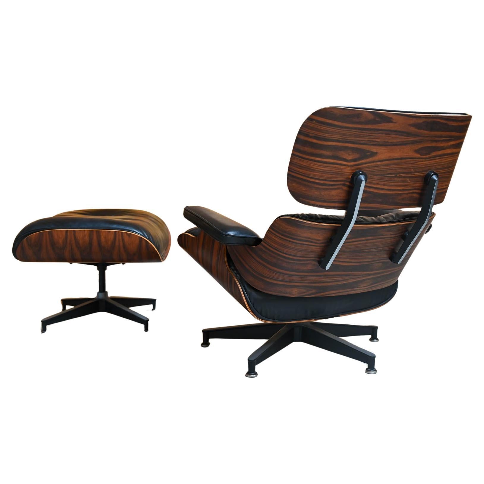 Charles Eames 670/671 Lounge Chair in Rosewood, ca. 1991