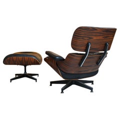 Charles Eames 670/671 Lounge Chair in Rosewood, ca. 1991