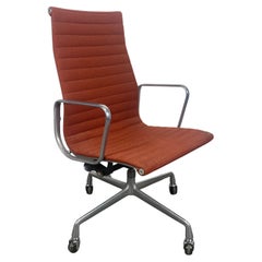 Used Charles Eames Aluminum Group High Back Desk Chair, Herman Miller / Mid Century