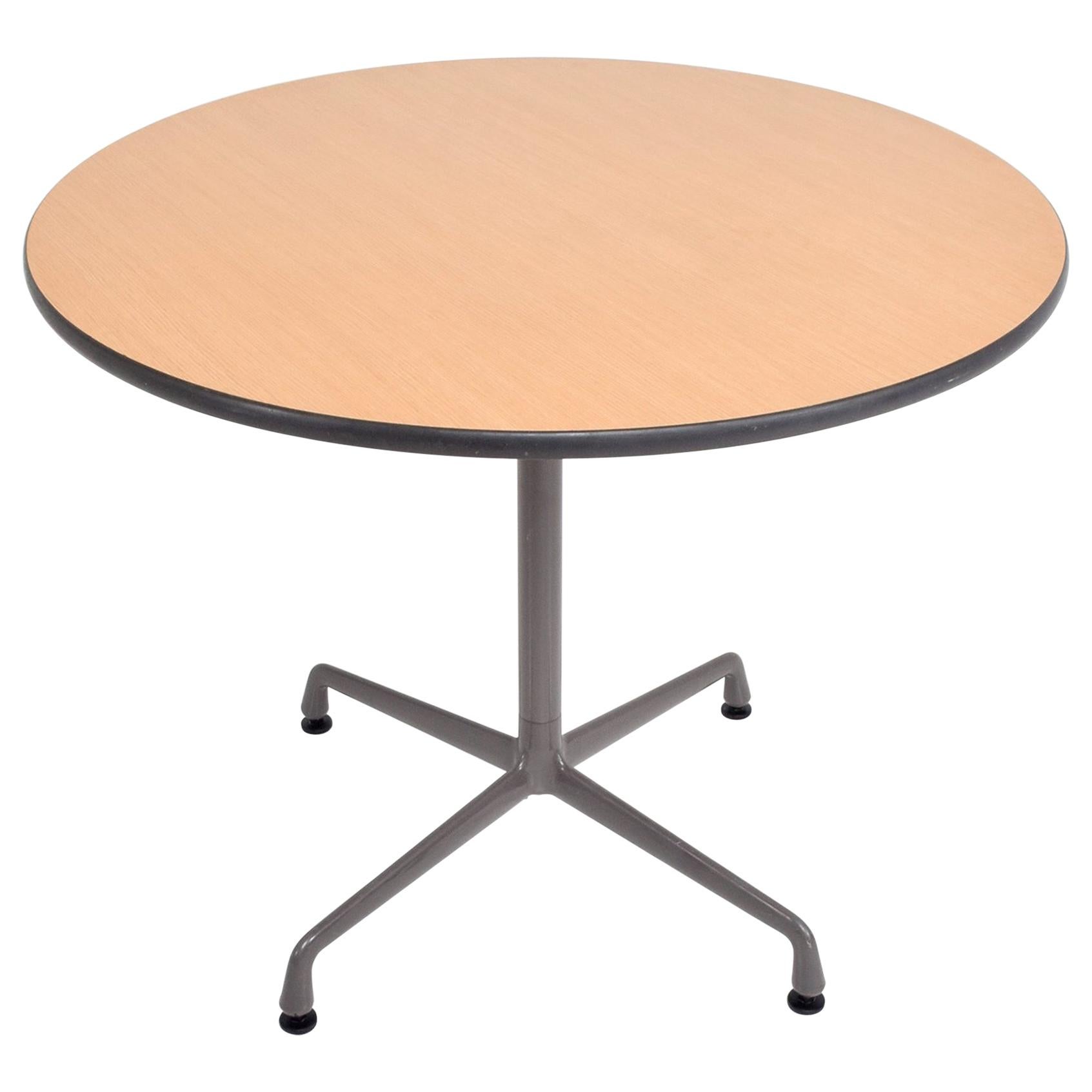 Charles Eames Aluminum Group Small Round Office Table Herman Miller 1960s