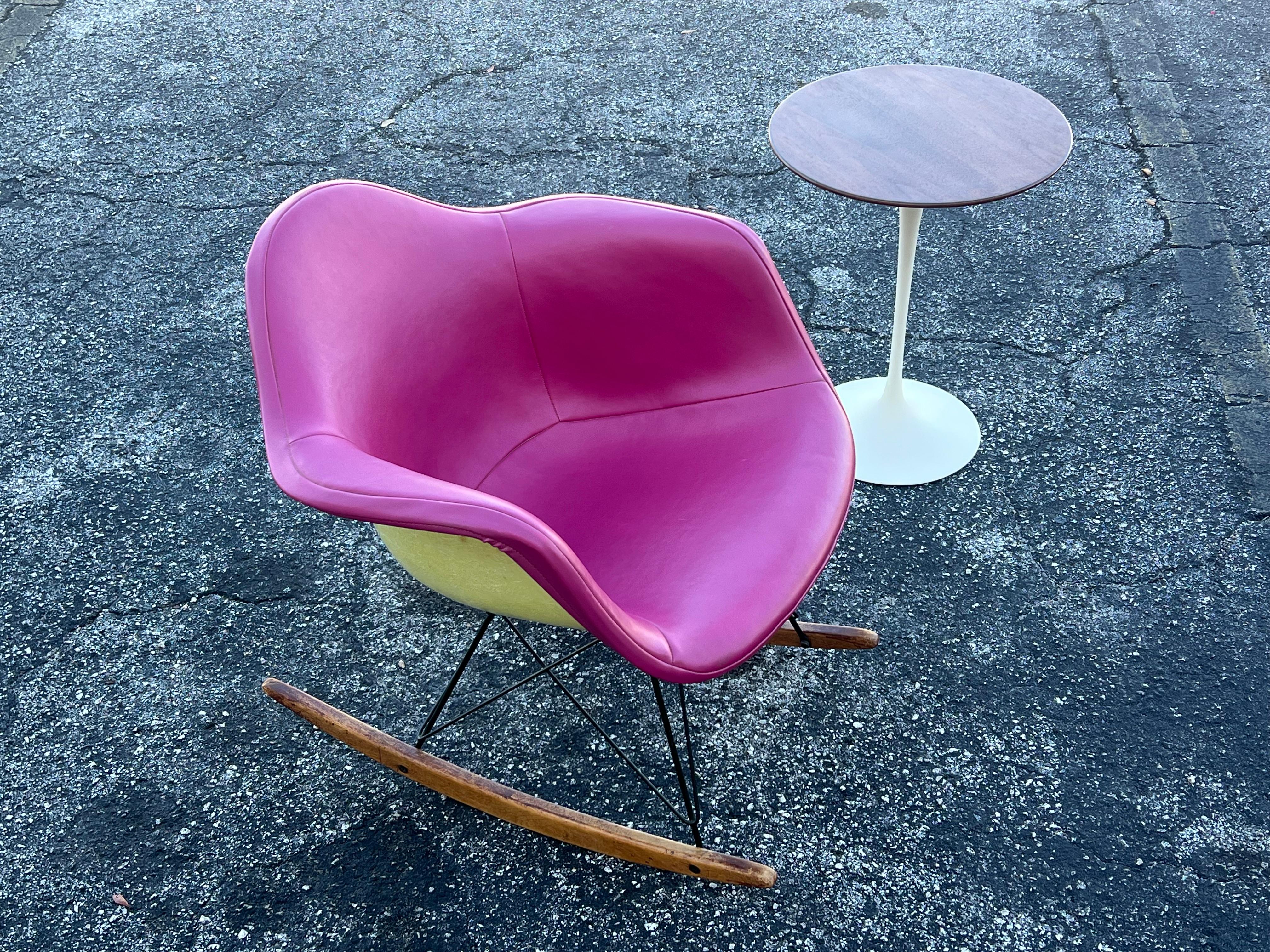 Charles Eames Mecedora Clásica RAR Herman Miller Amarillo Limón mediados del siglo XX en venta
