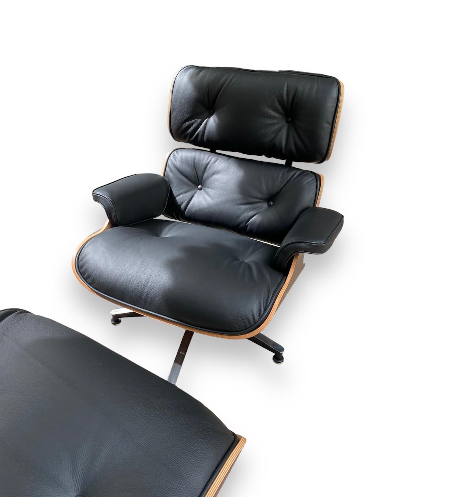 Charles Eames Dark Brown Lounge Chair & Ottoman, Herman Miller, 2009 5