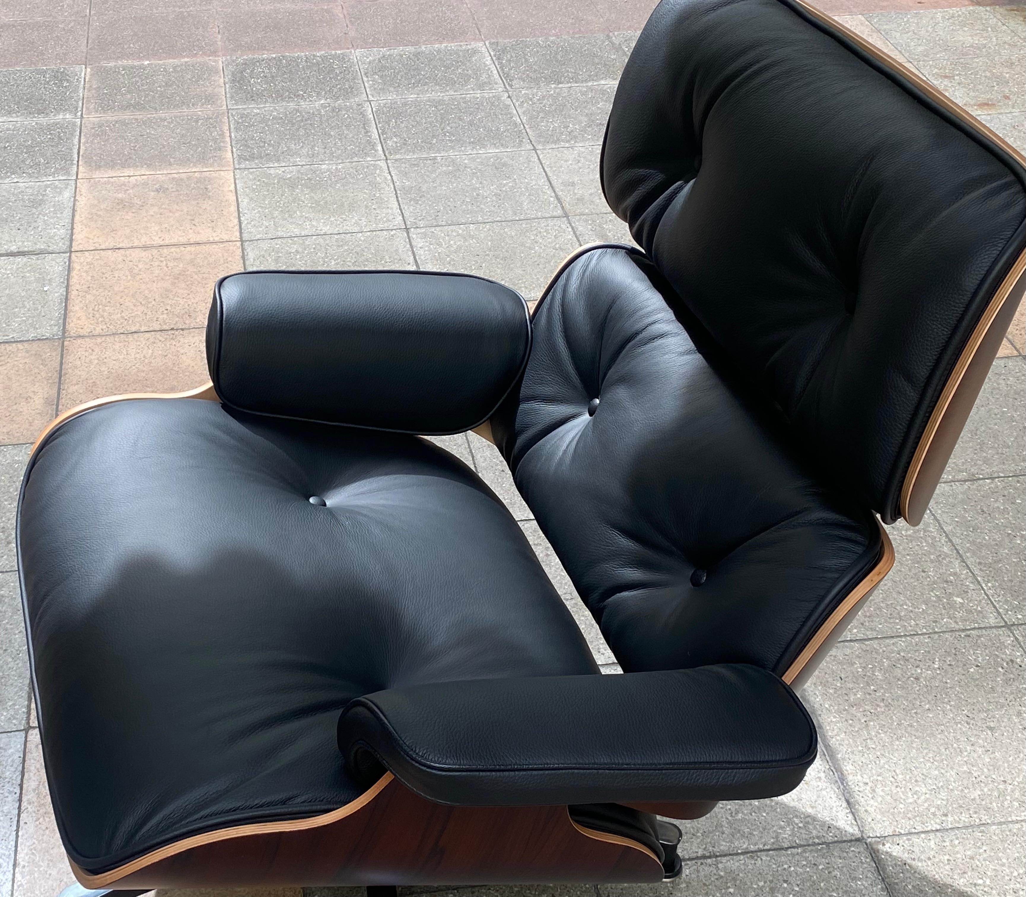 Charles Eames Dark Brown Lounge Chair & Ottoman, Herman Miller, 2009 2
