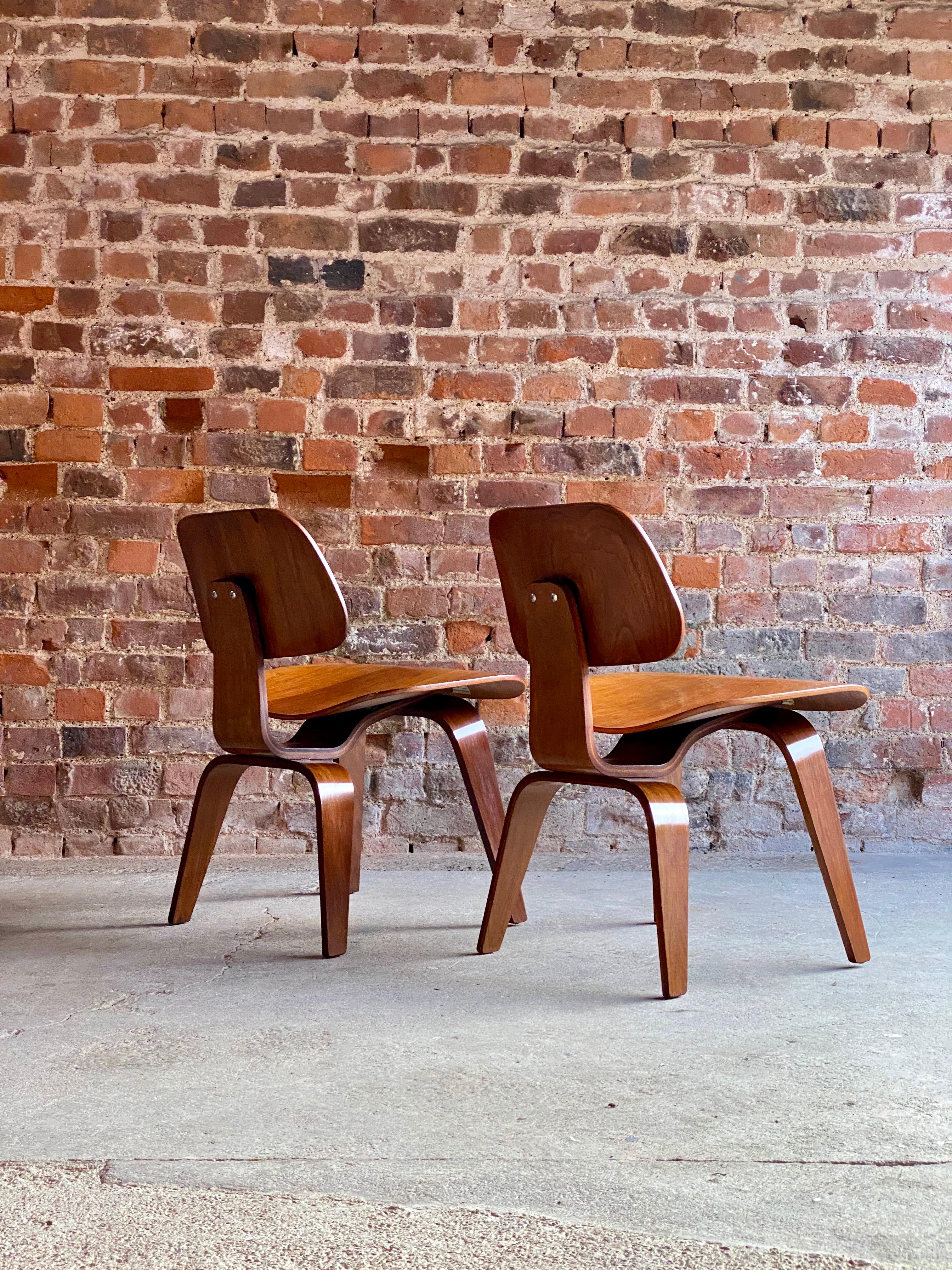 Birch Charles Eames DCW Dining Chairs by Herman Miller, circa 1950