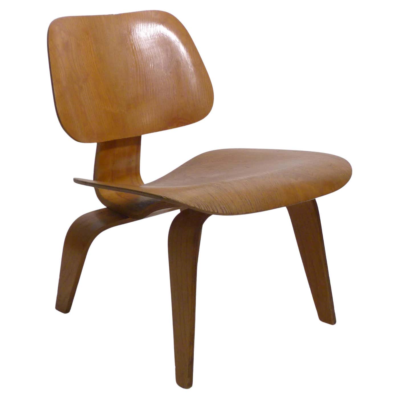 Ash Chair Example Charles Eames, early original LCW chair, ash plywood, Evans production ...