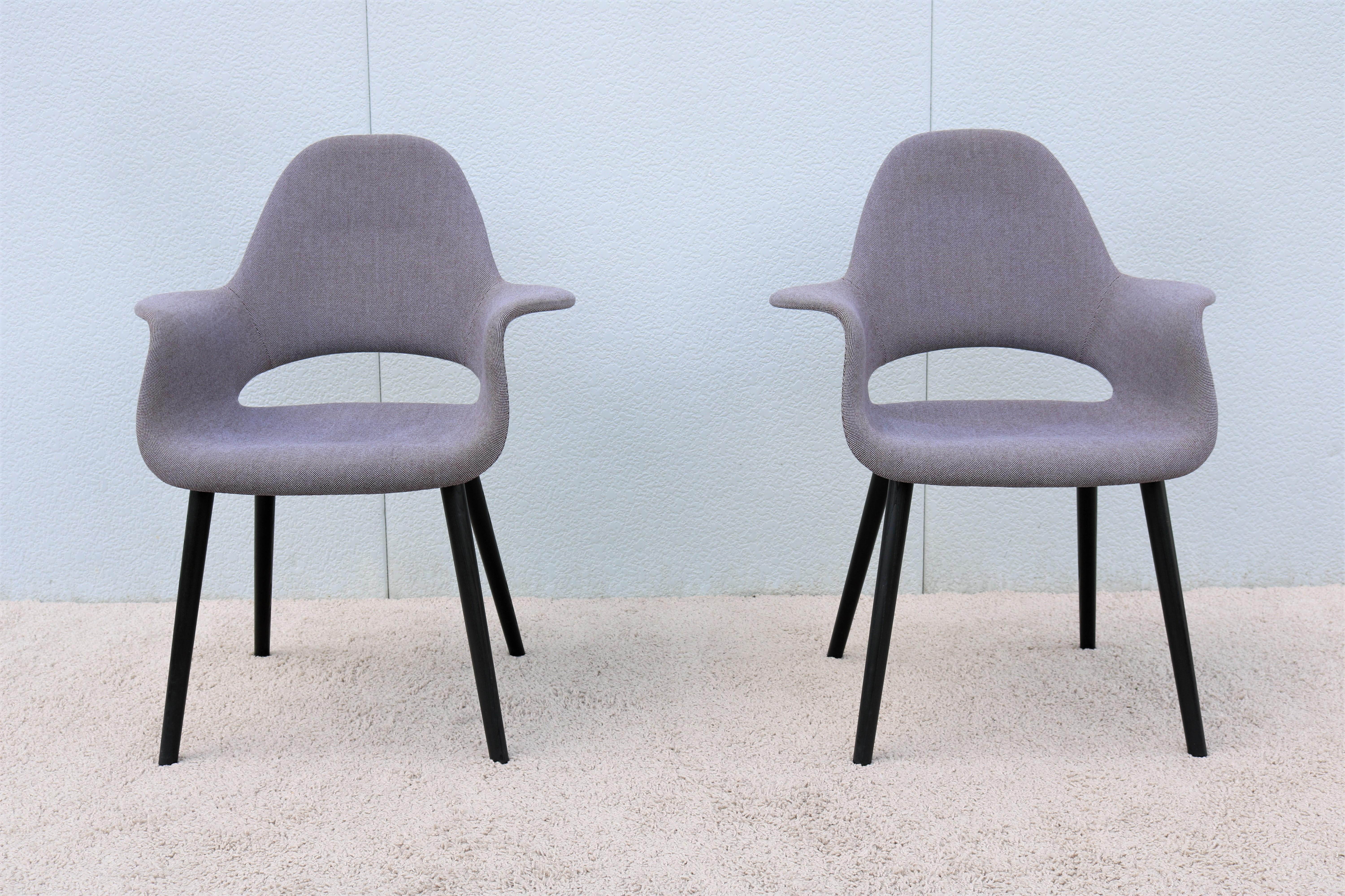 American Charles Eames & Eero Saarinen for Vitra 1940 Organic Conference Chairs, a Pair