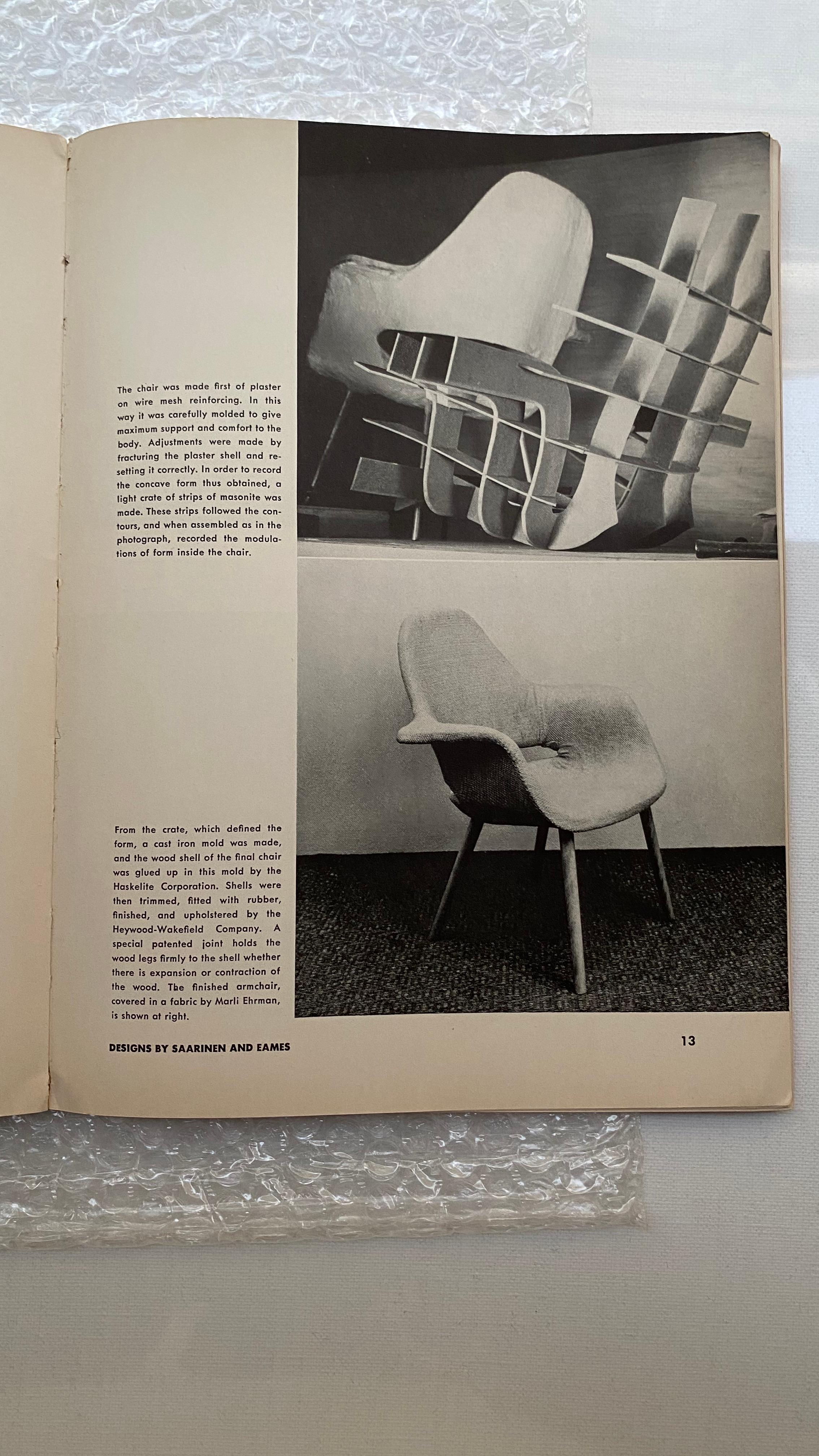 Mid-20th Century Charles Eames & Eero Saarinen “Organic Chair” Model No. A3501, 1950, USA