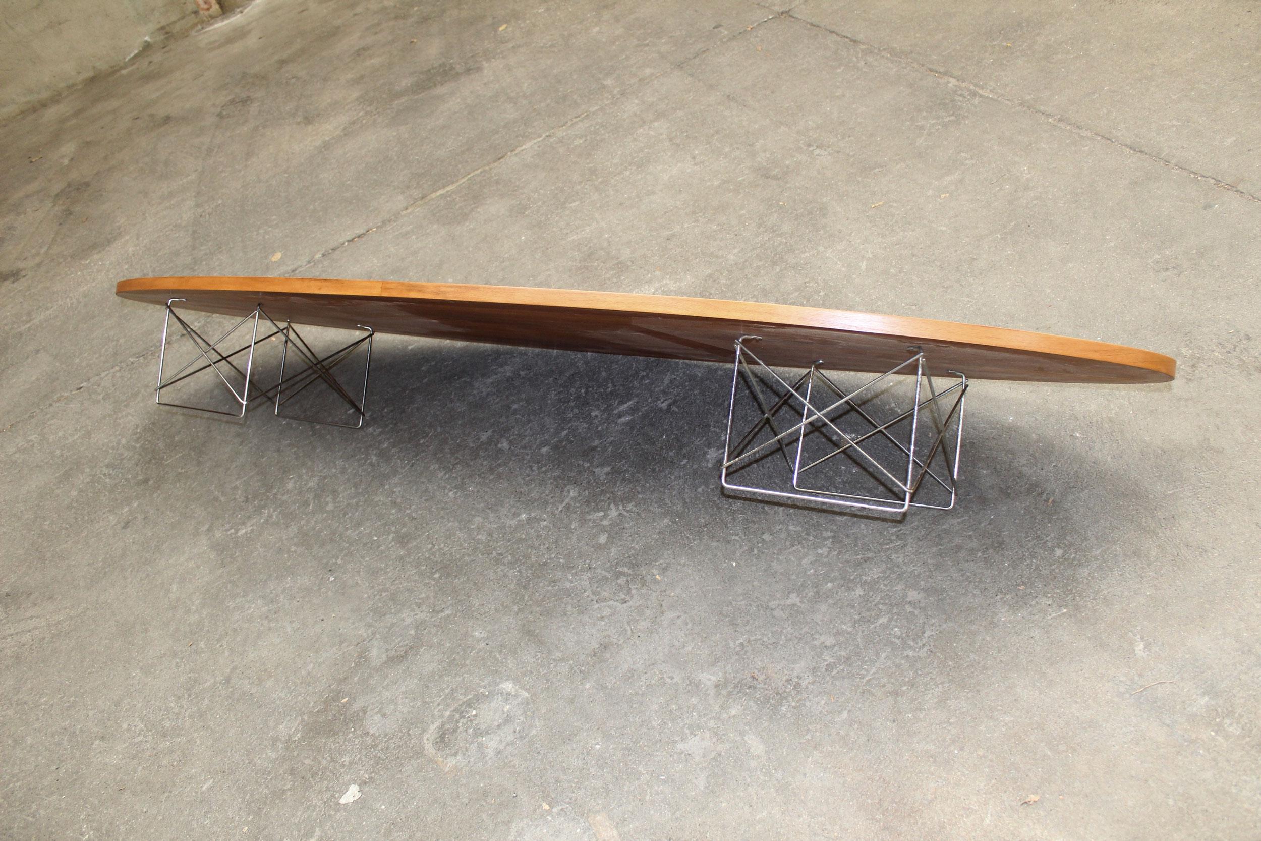 Iron Charles Eames ETR Surfboard Table Herman Miller USA, 1951