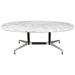 Charles Eames for Herman Miller Aluminum Group Calacatta Marble Table Desk