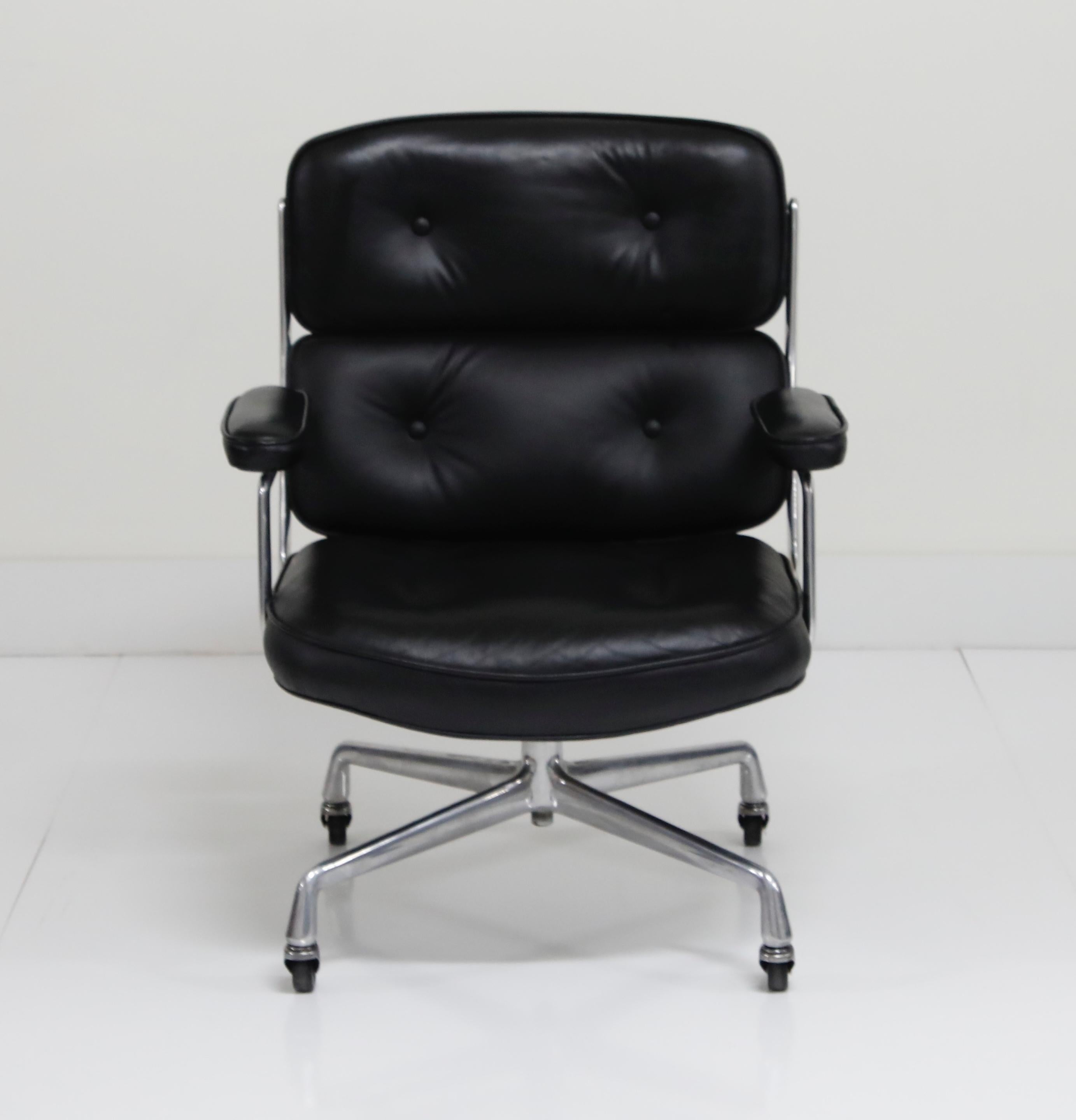 Charles Eames for Herman Miller Leather Time Life Executive Chair, 1975, Signed 5
