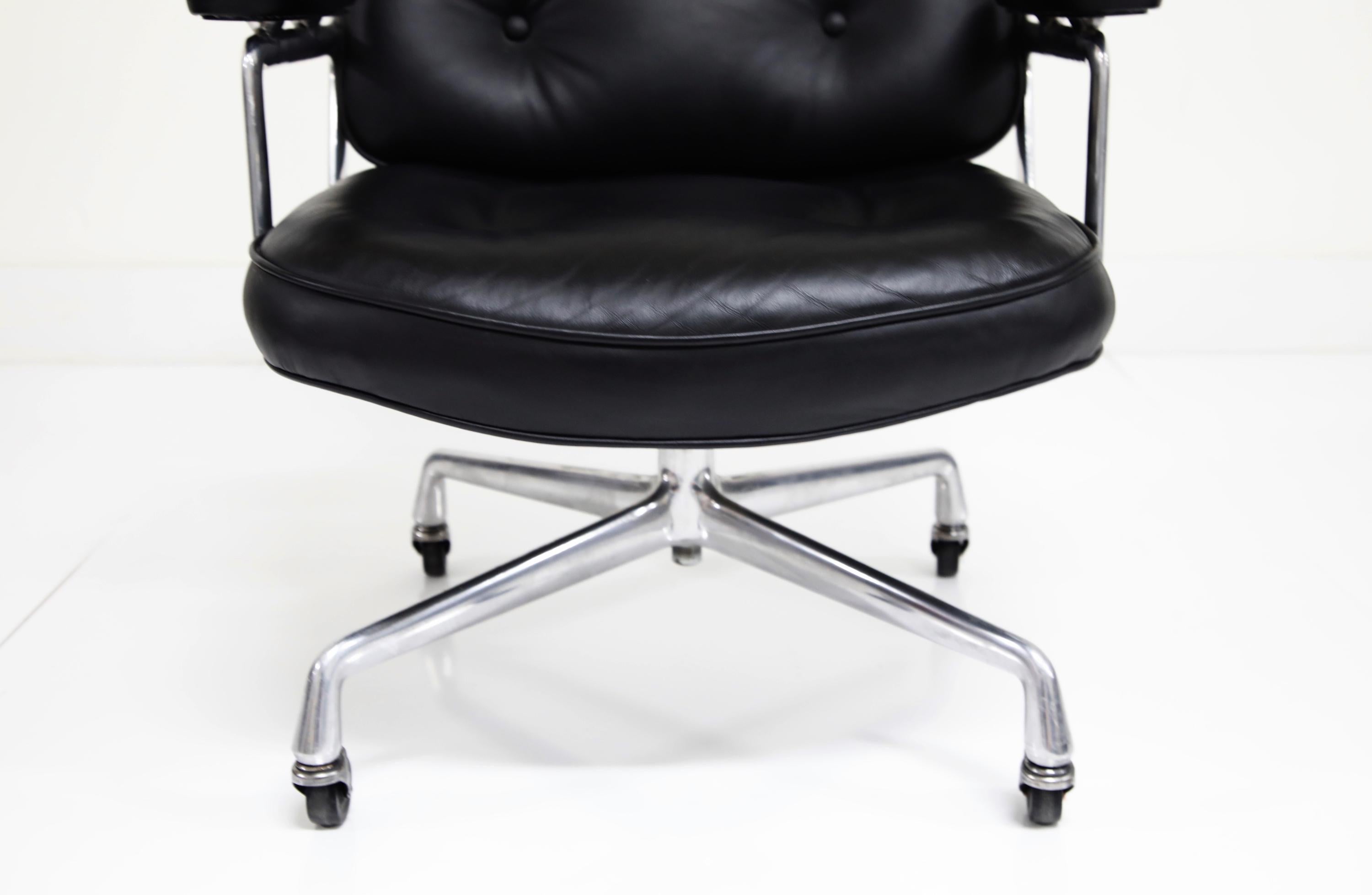 Charles Eames for Herman Miller Leather Time Life Executive Chair, 1975, Signed 10