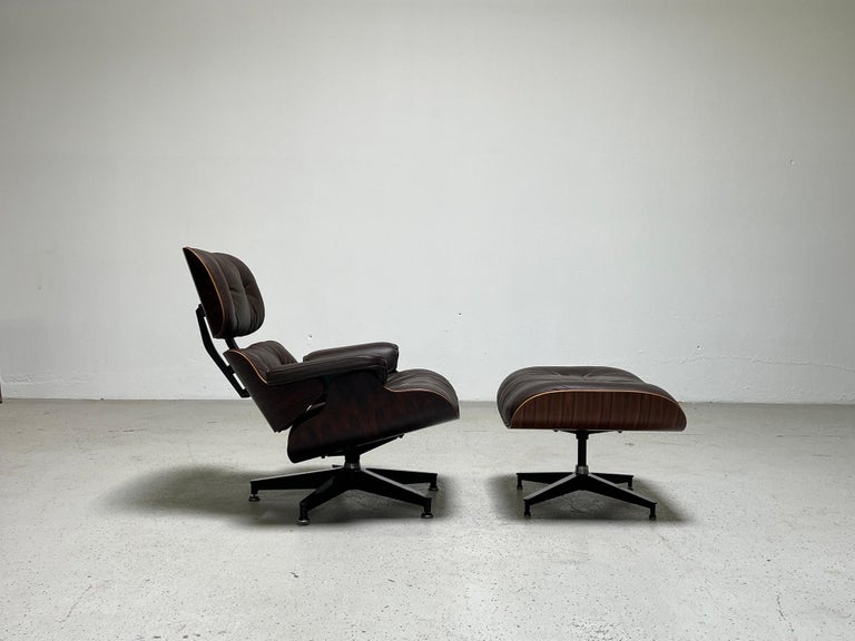 Mid-20th Century Charles Eames for Herman Miller Lounge Chair and Ottoman