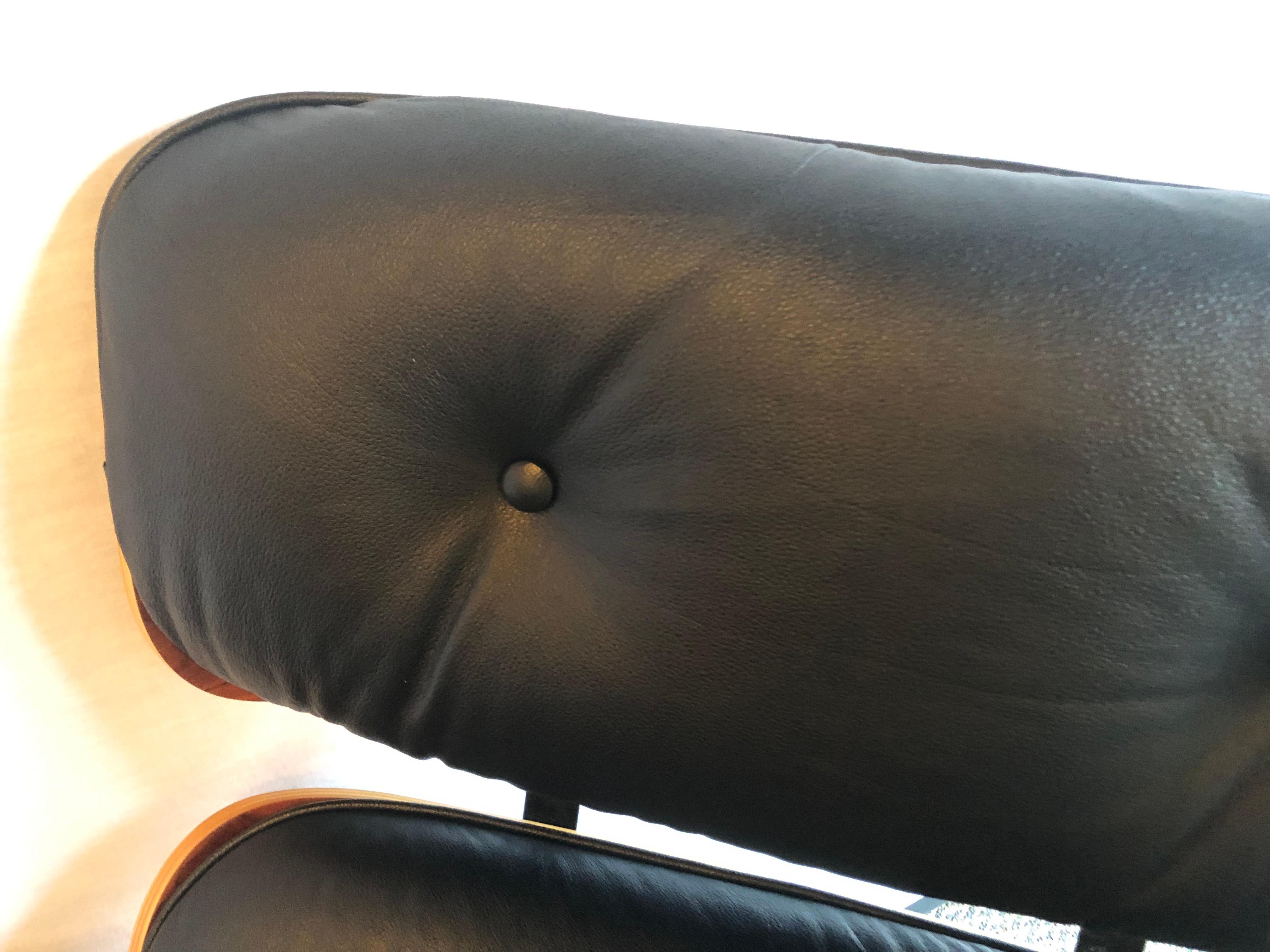 Charles Eames for Herman Miller Lounge Chair And Ottoman New Fine Leather 1
