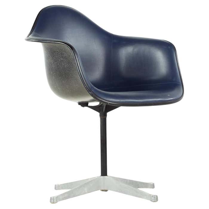Charles Eames for Herman Miller Mid Century Upholstered Shell Office ...