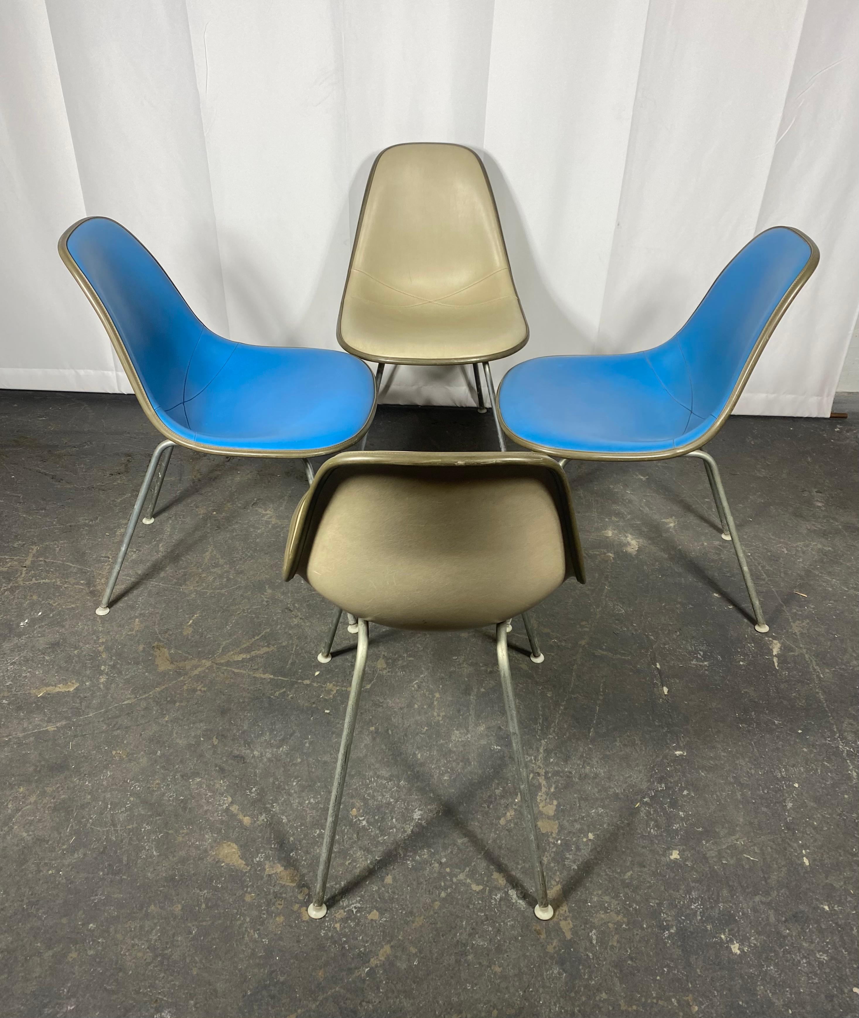 Charles Eames for Herman Miller Padded Shell Chairs (scoop chair) In Good Condition In Buffalo, NY