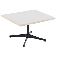 Charles Eames for Herman Miller Rectangular White and Black Side Table