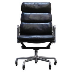 Used Charles Eames for Herman Miller Soft-Pad Executive Desk Chairs, Signed