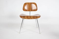 Charles Eames for Herman Miller Zebrawood DCM Chairs, Rare