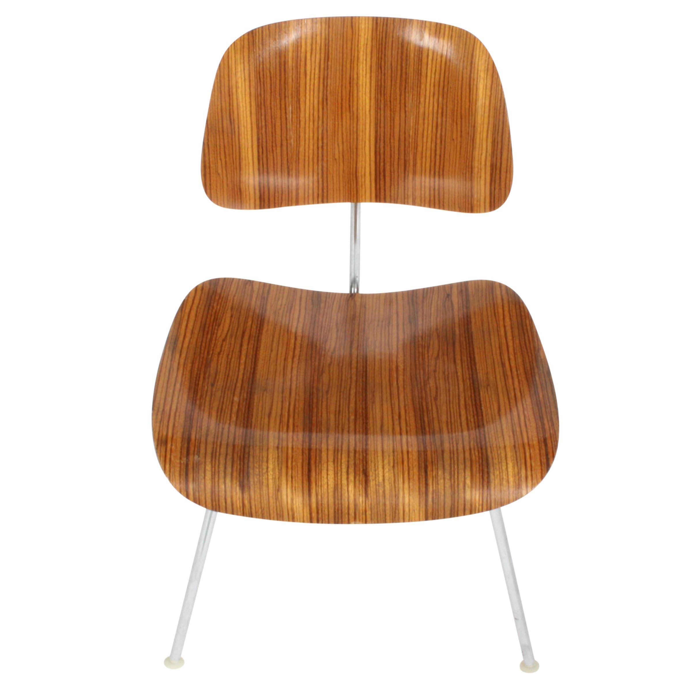 Charles Eames for Herman Miller Zebrawood DCM Chairs, Rare