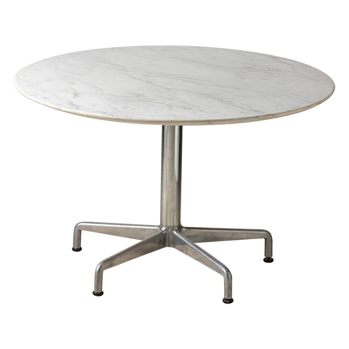 Table de salle à manger ronde à compartiments Charles Eames pour Knoll, vers 1964
