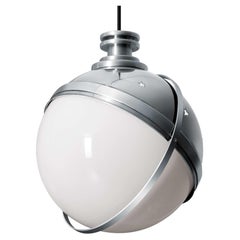 Charles Eames Helena Polished Aluminium Pendant Lamp Small Version by Cassina