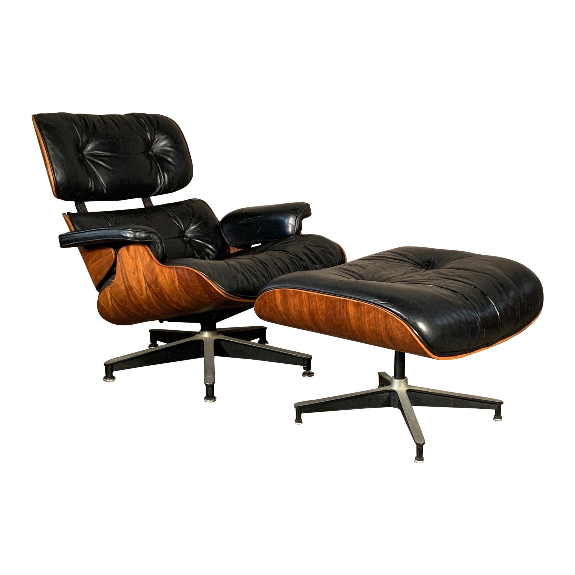 Charles Eames Herman Miller Classic Lounge Chair and Ottoman 670/671