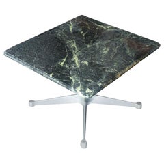 Retro Charles Eames Herman Miller Green Marble Side Coffee Table