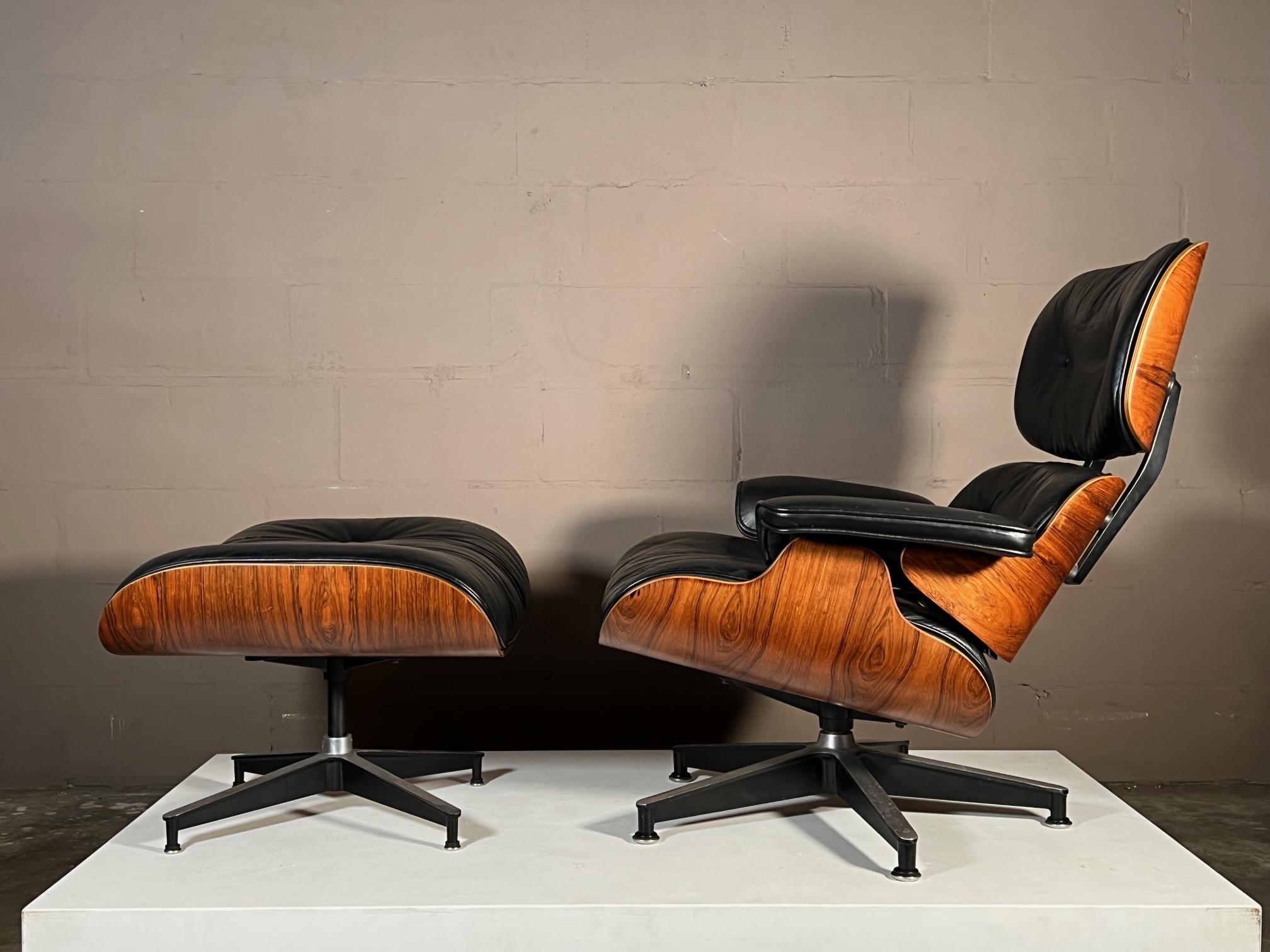 Charles Eames Herman Miller Lounge Chair and Ottoman, 1976 10