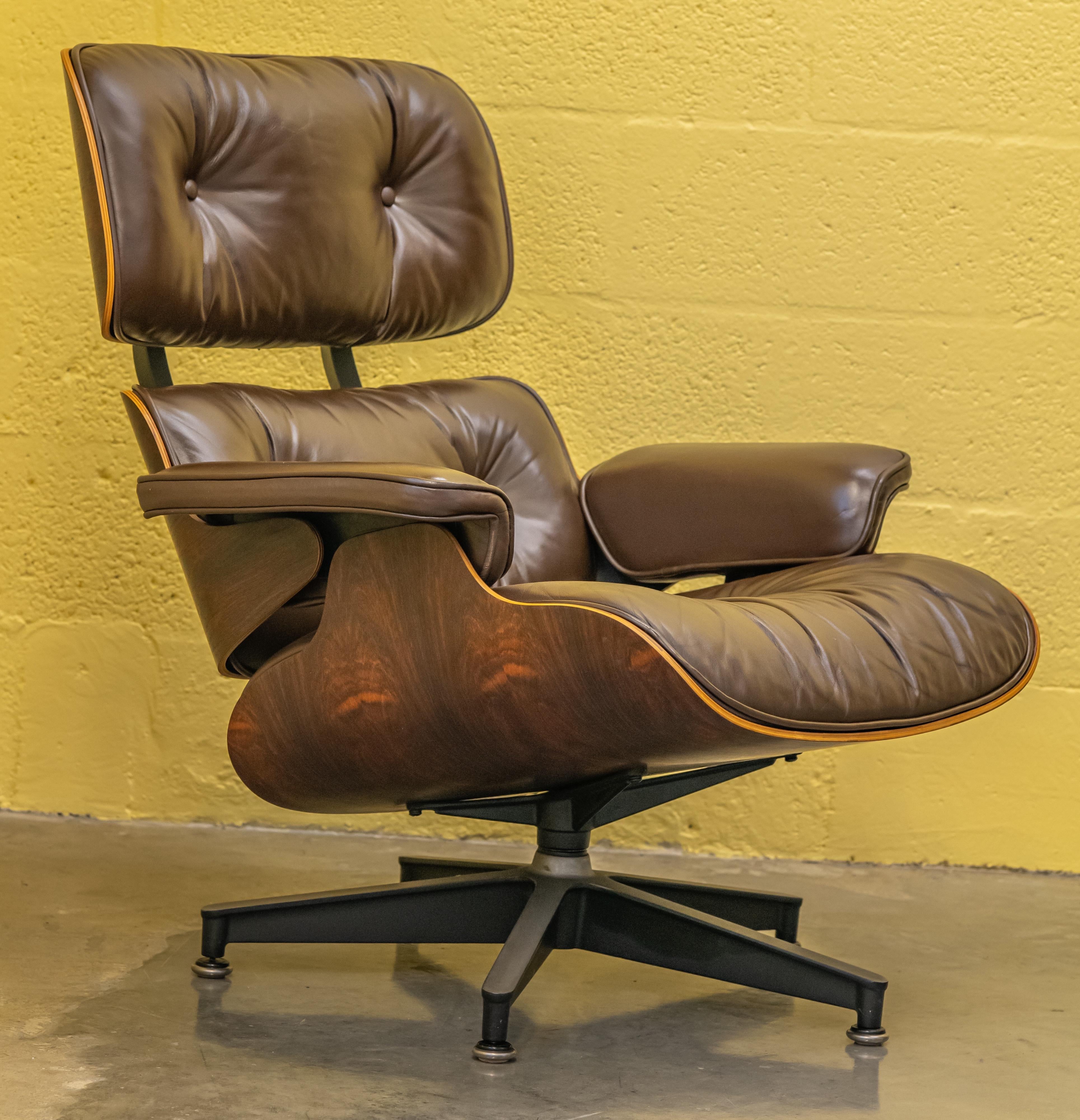 Charles Eames Herman Miller Lounge Chair and Ottoman, 1980 1
