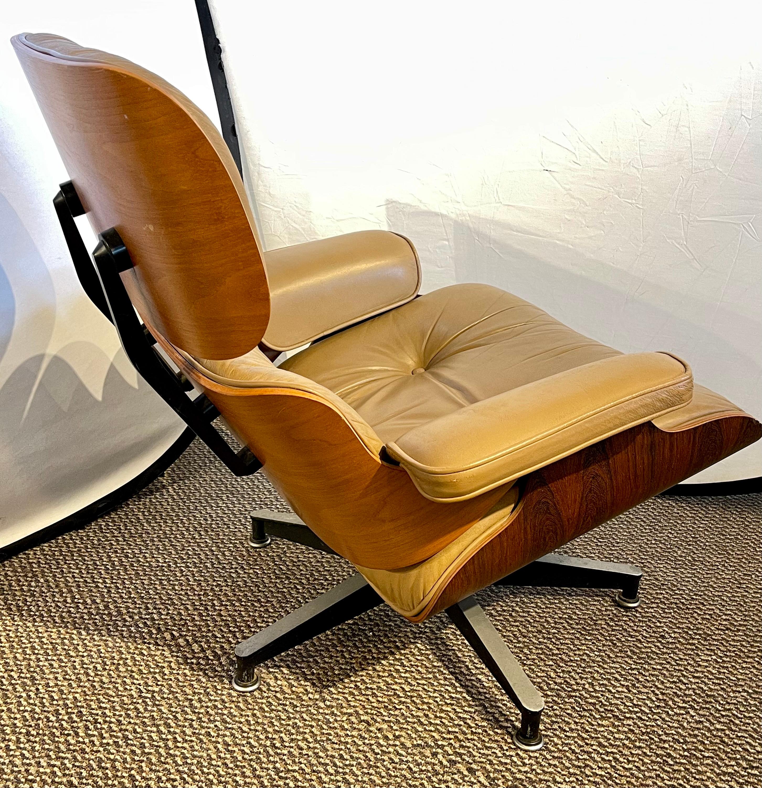 Charles Eames, Herman Miller Midcentury Chair and Ottoman 4