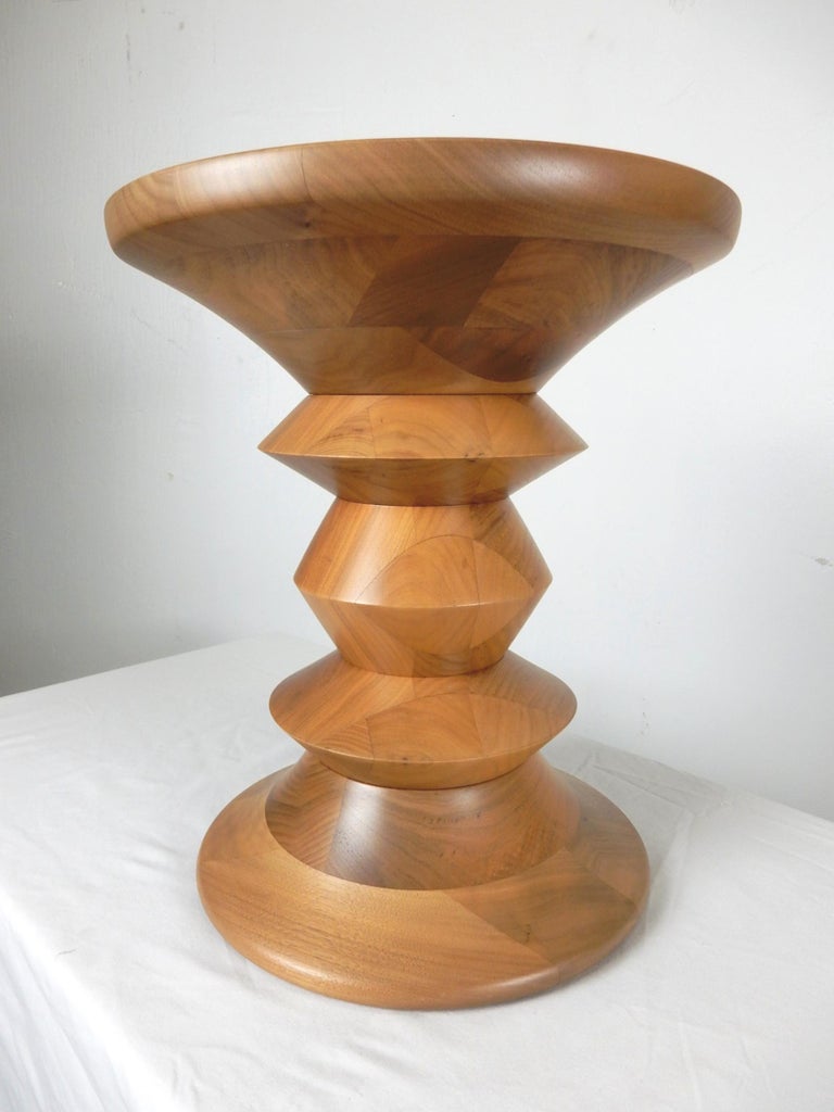 Charles Eames Herman Miller Time Life Stool Walnut Model C at 1stDibs