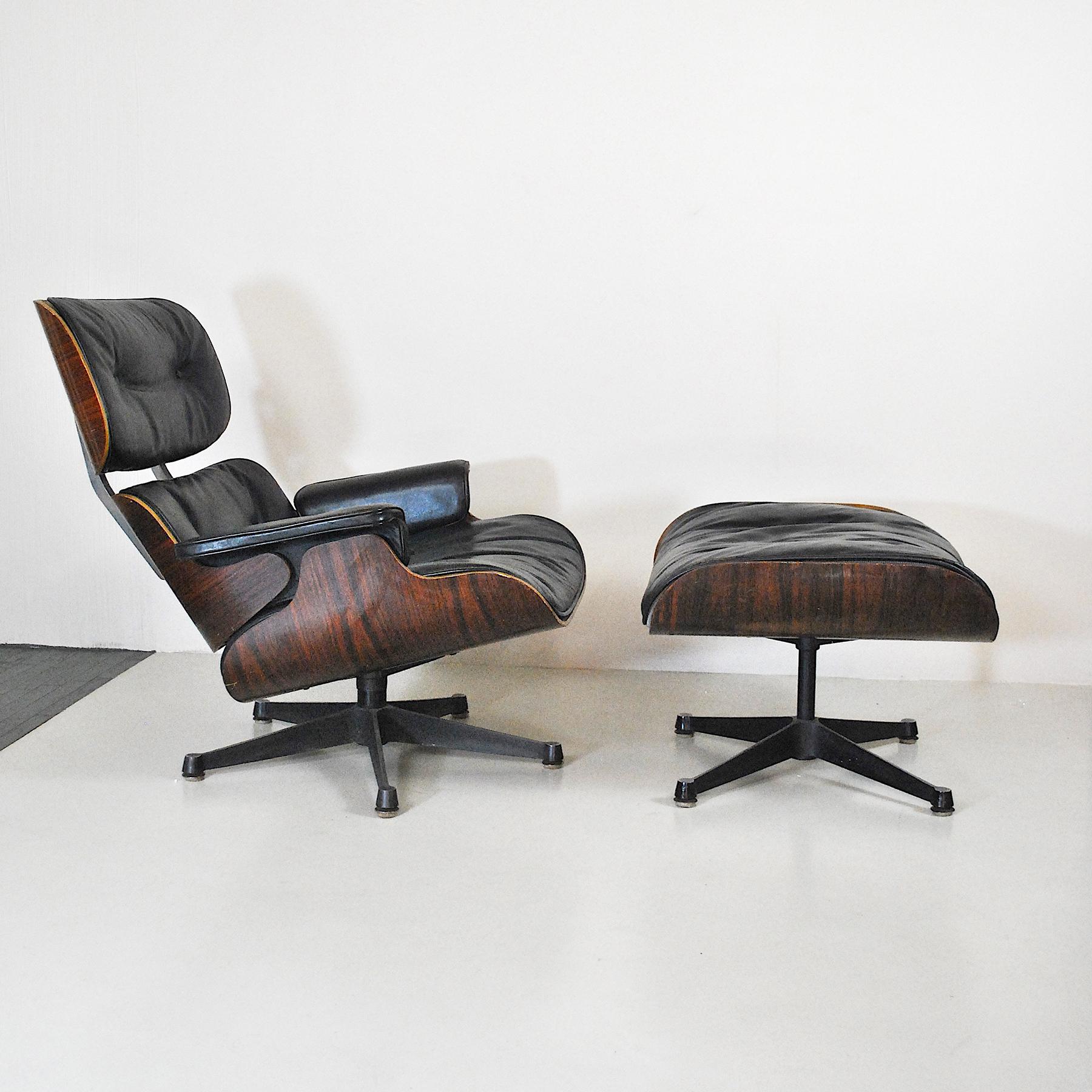 Mid-20th Century Charles Eames Lounge Chair and Ottomana for Herman Miller
