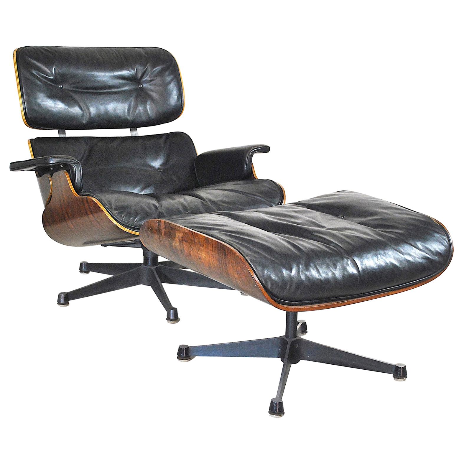 Charles Eames Lounge Chair and Ottomana for Herman Miller