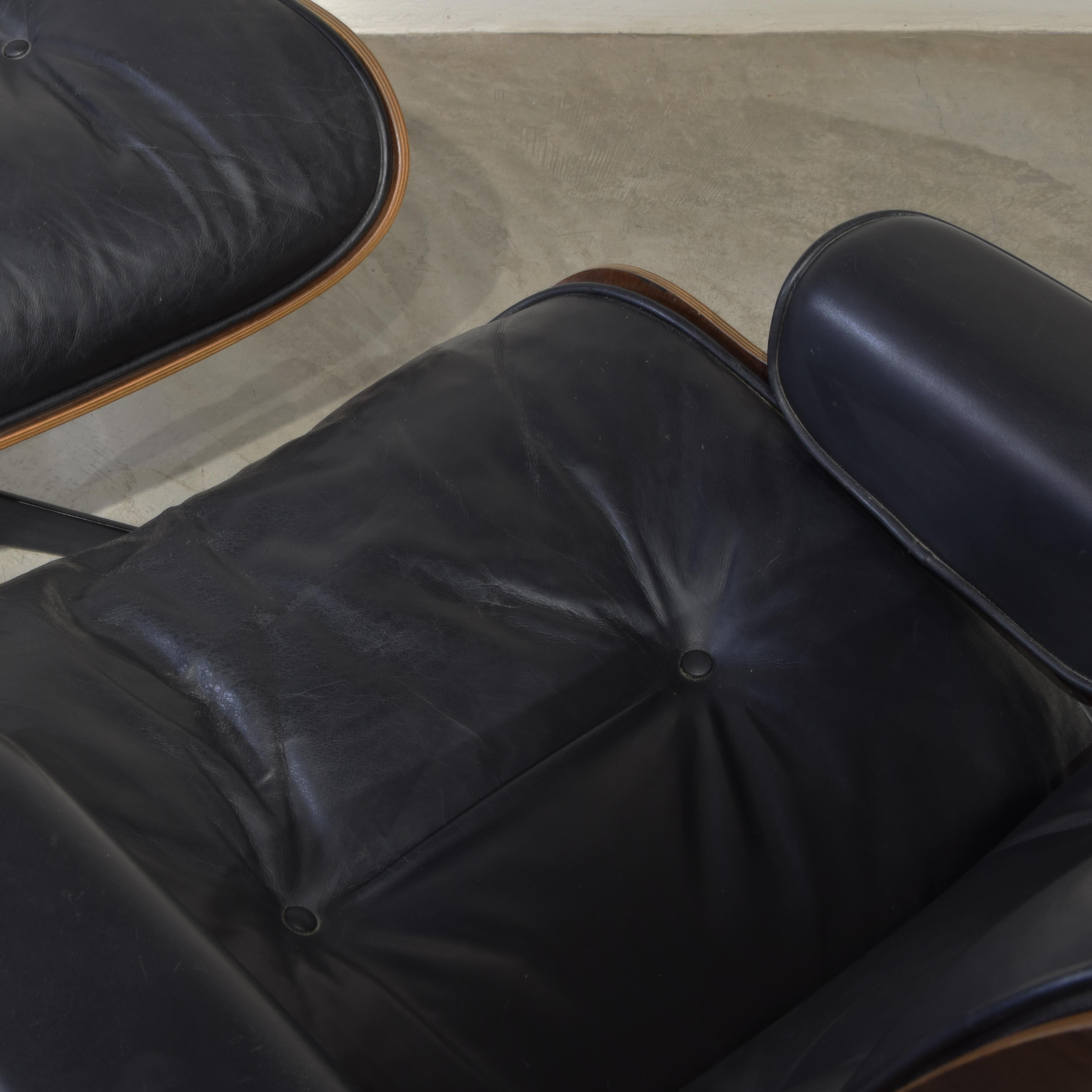 Charles Eames lounge chair for Herman Miller 1970s. (first production ) In Good Condition For Sale In bari, IT
