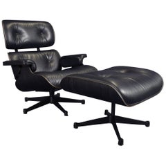 Charles Eames Lounge Chair Mit Ottoman by Vitra/Herman Miller Black Edition