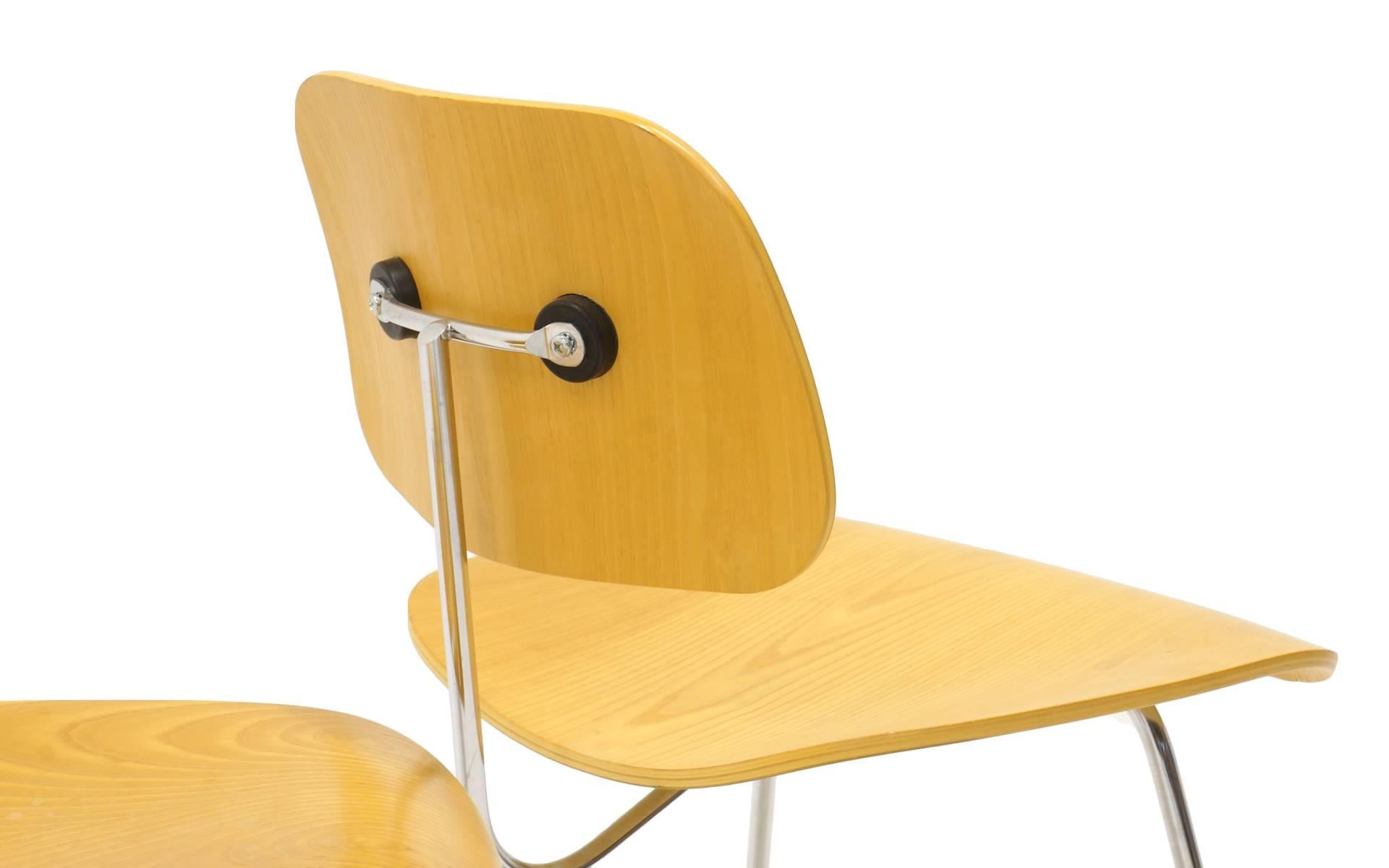 Mid-Century Modern Charles Eames Plywood Dining Chairs, DCMs, Ten Available, Price is for Each