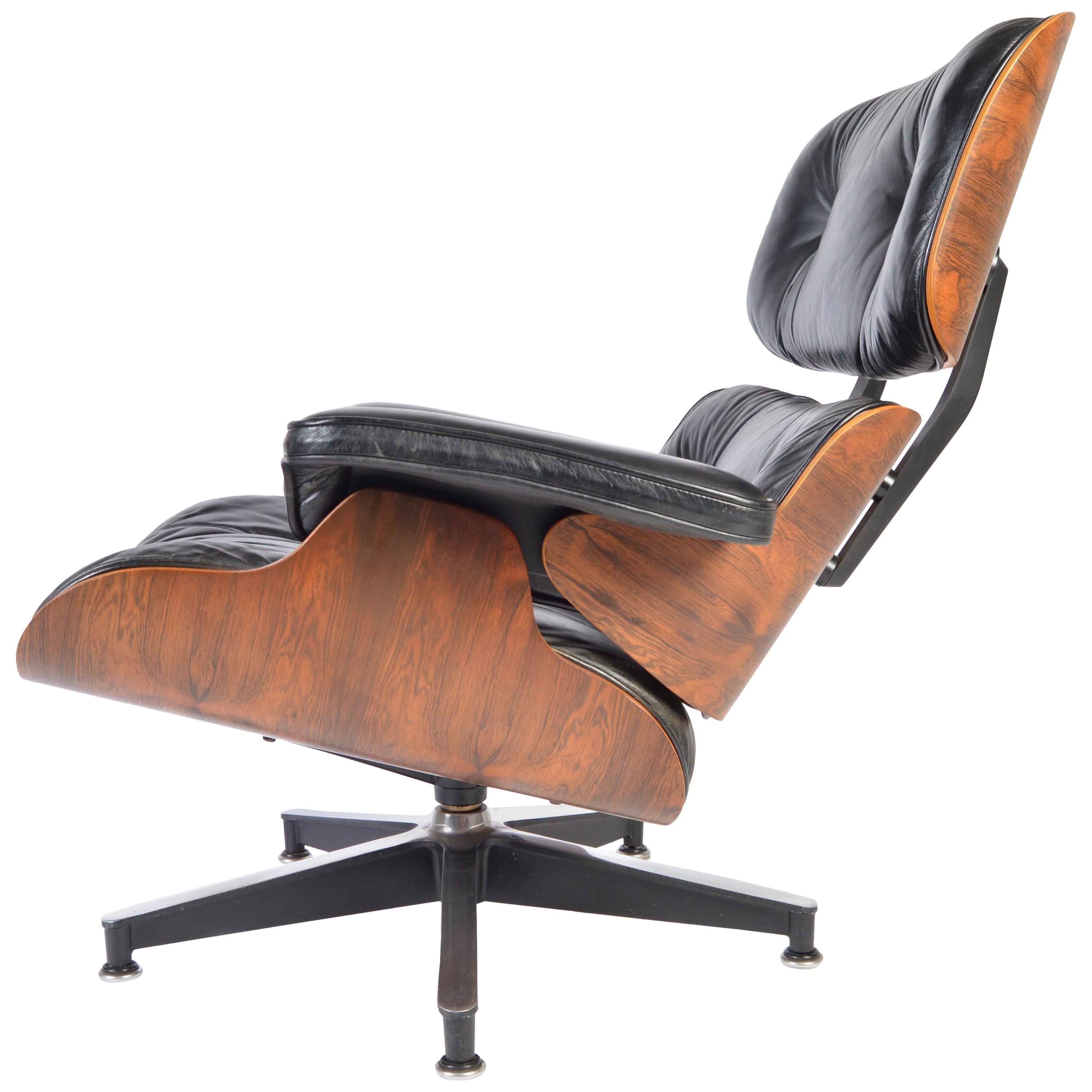 Charles Eames Rosewood 670 Lounge Chair for Herman Miller, 1970s